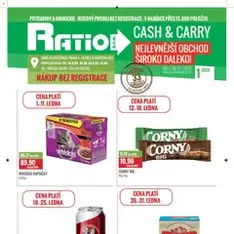 Ratio leták - náhled letáku platný od 01.01.2026