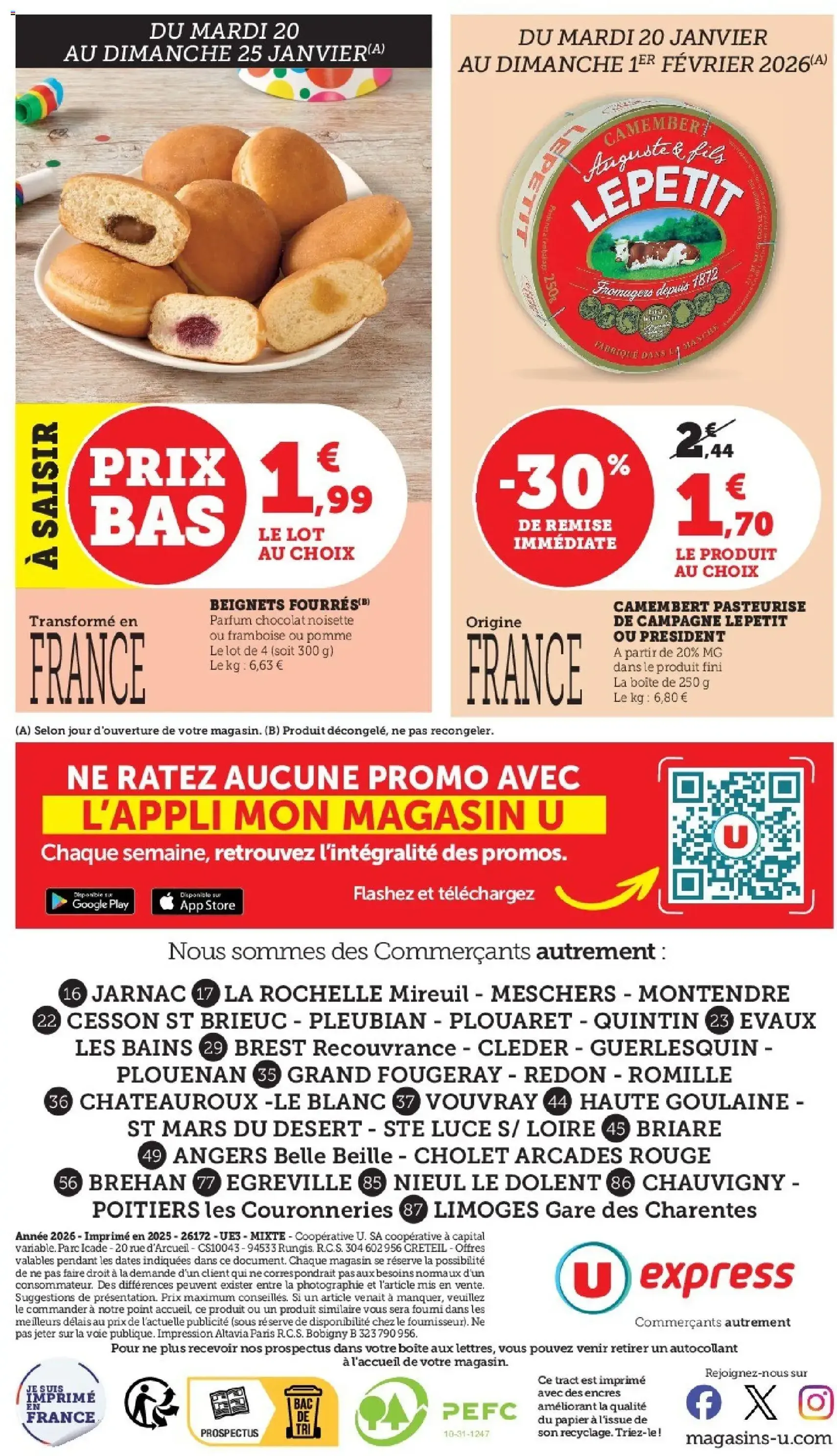 U Express catalogue - brochure valable à partir du 20/01/2026, page 32 sur 32