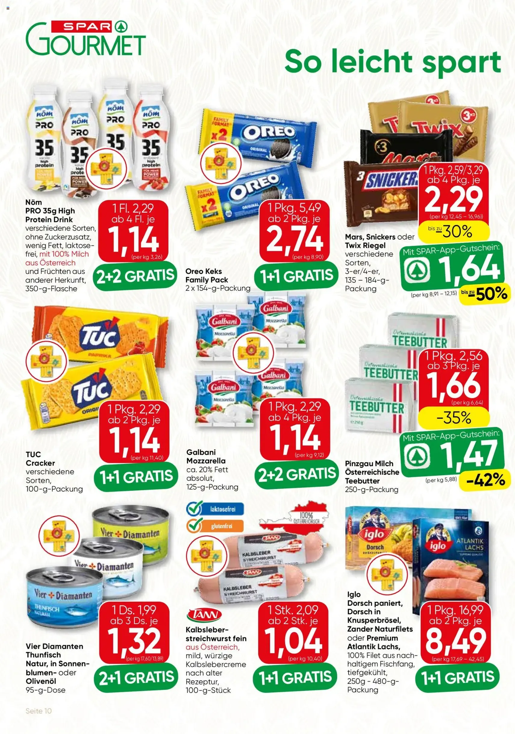 SPAR Gourmet Flugblatt - Gültiger Prospekt ab 13.08.2026, Seite 10 von insgesamt 12