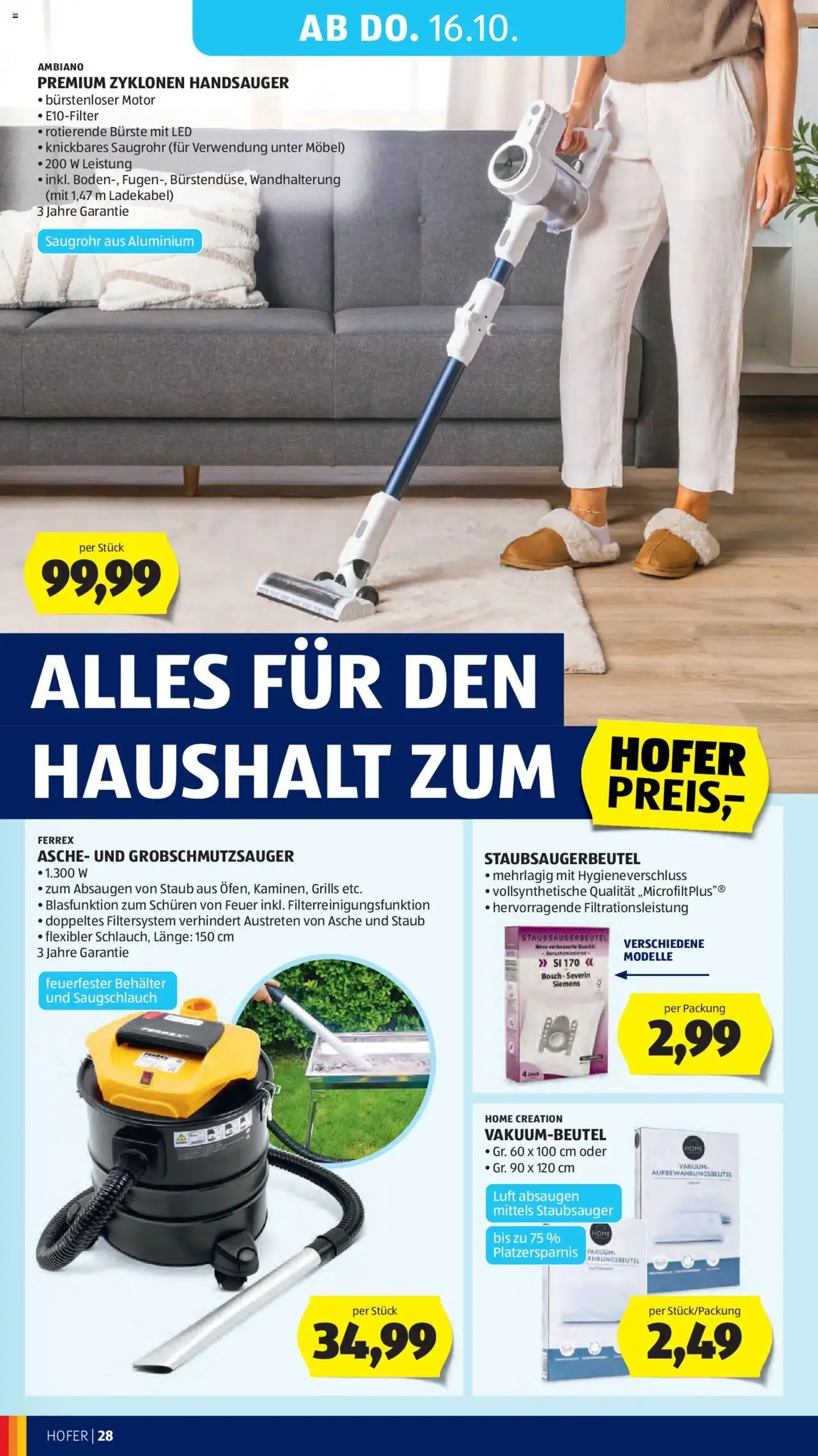 Hofer Flugblatt - Gültiger Prospekt ab 10.10.2025, Seite 32 von insgesamt 40