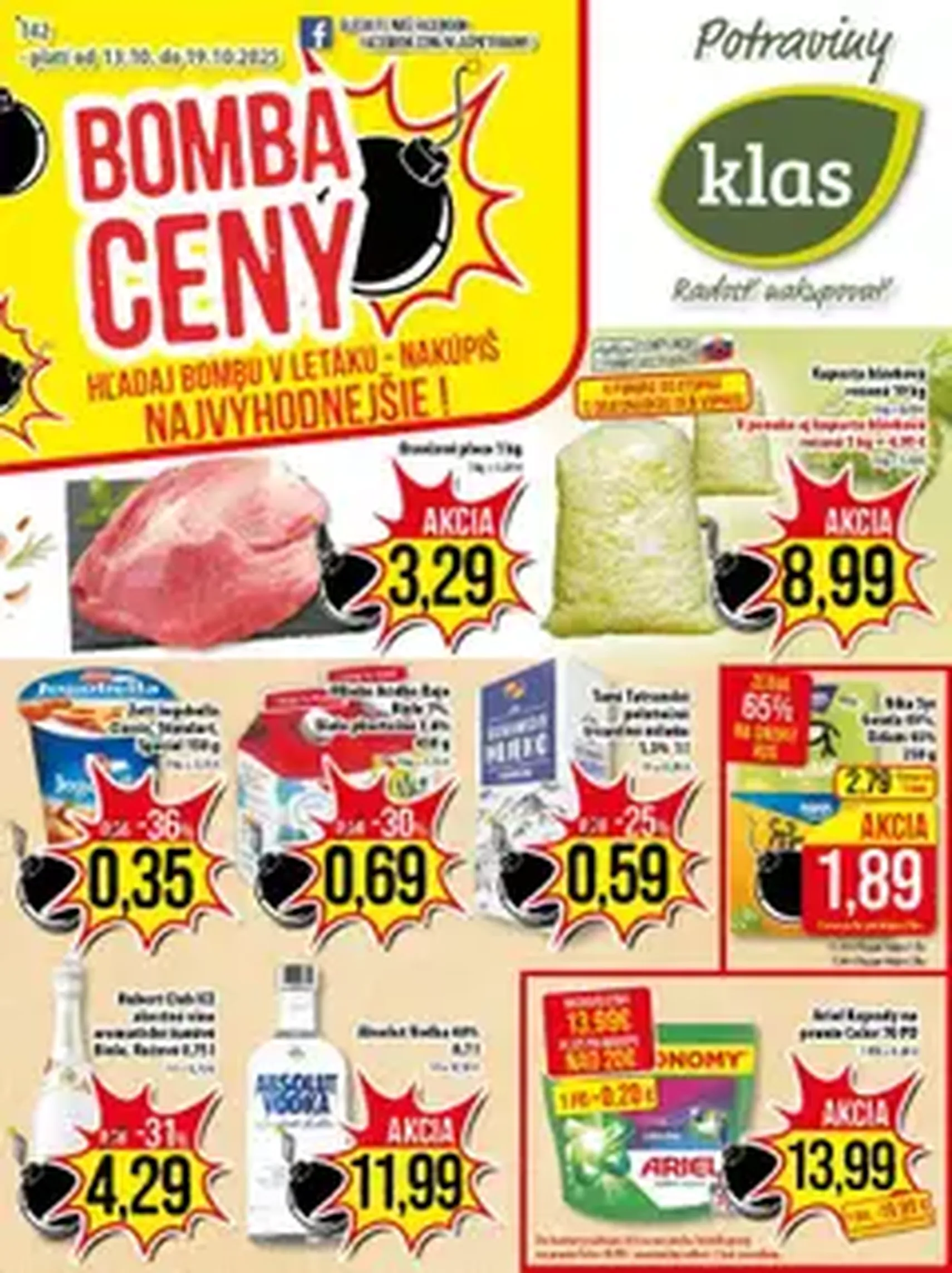 Klas leták - platný leták od 13.10.2025 strana 1 z 1