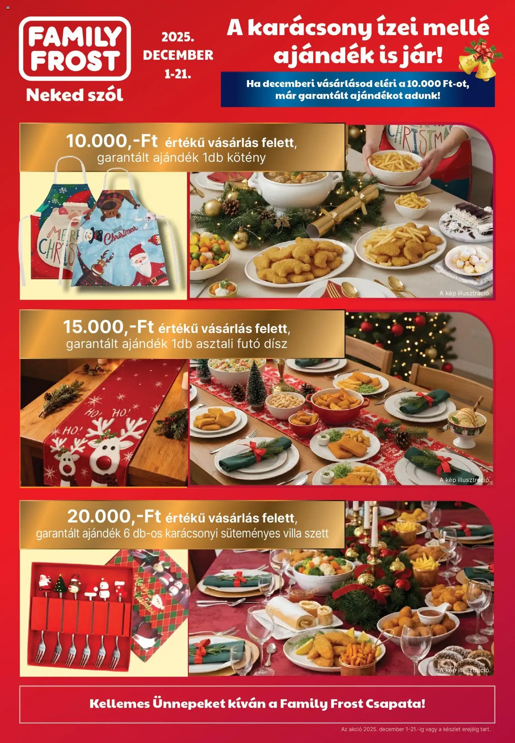 Family Frost Akciós újság - 2025.12.01. érvényes szórólap 1 oldal 2 oldalból