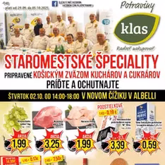 Klas leták - náhľad letáku platný od 29.09.2025