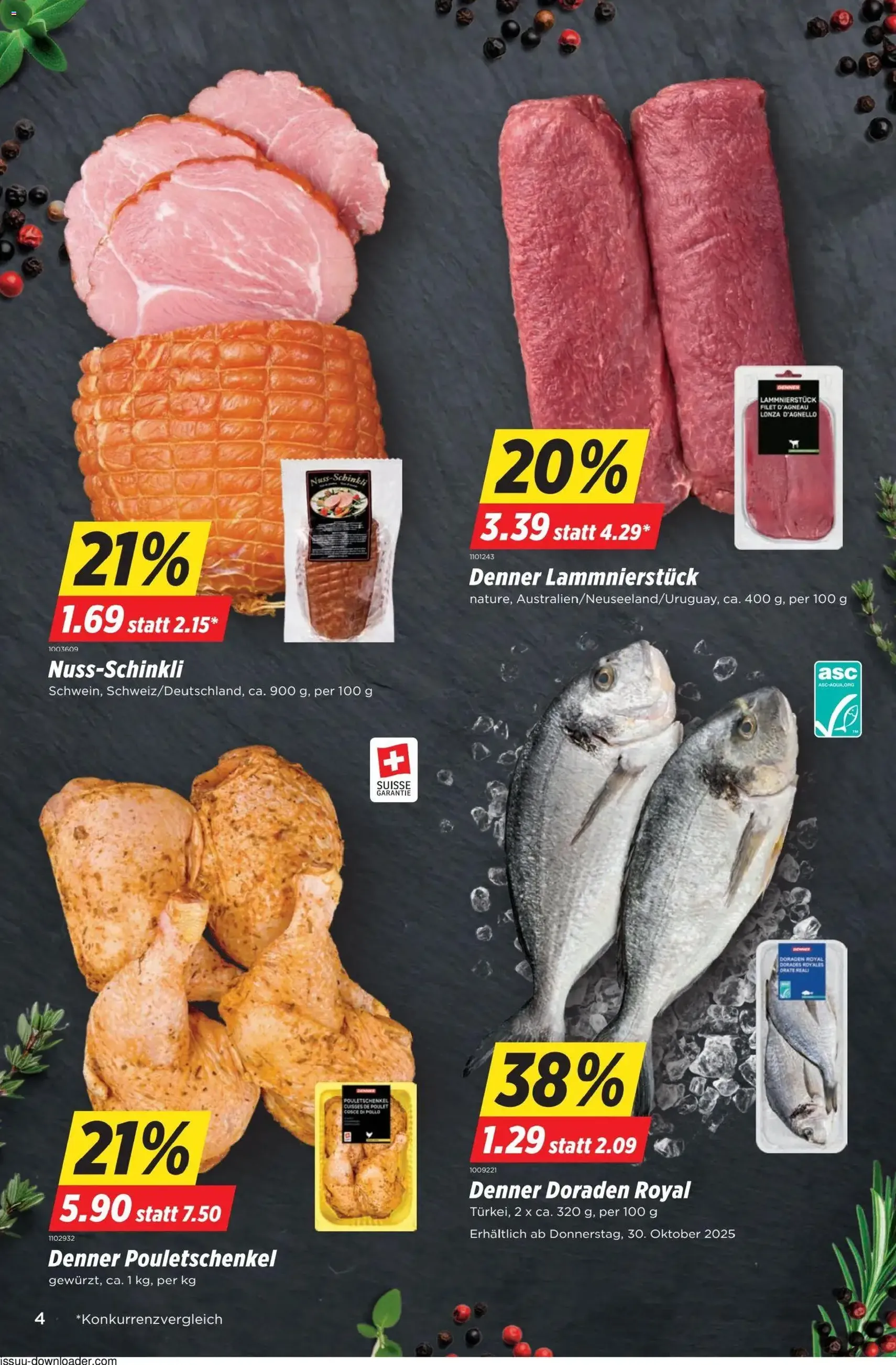 Denner Aktionen - Gültiger Prospekt ab 28.10.2025, Seite 4 von insgesamt 24 Denner Aktionen - Gültiger Prospekt ab 28.10.2025, Seite 4 von insgesamt 24