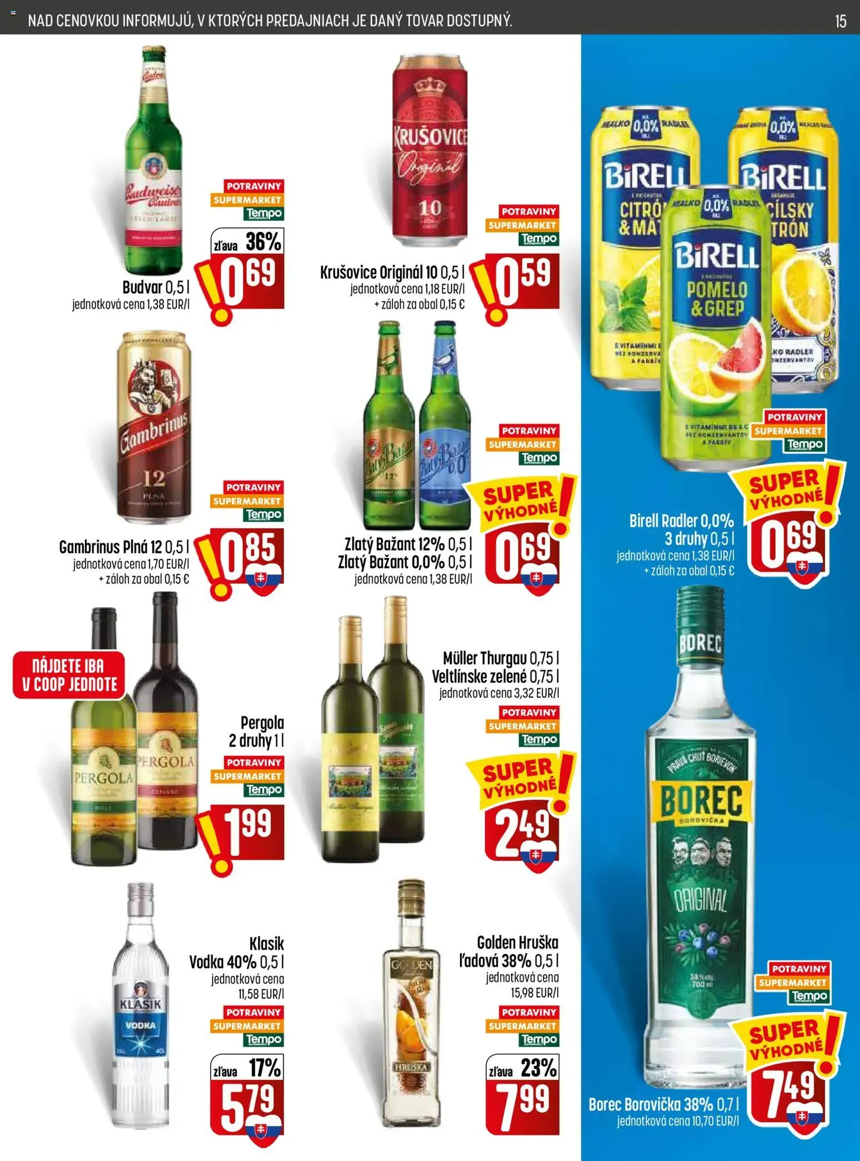 COOP Jednota leták - platný leták od 03.09.2026 strana 15 z 32