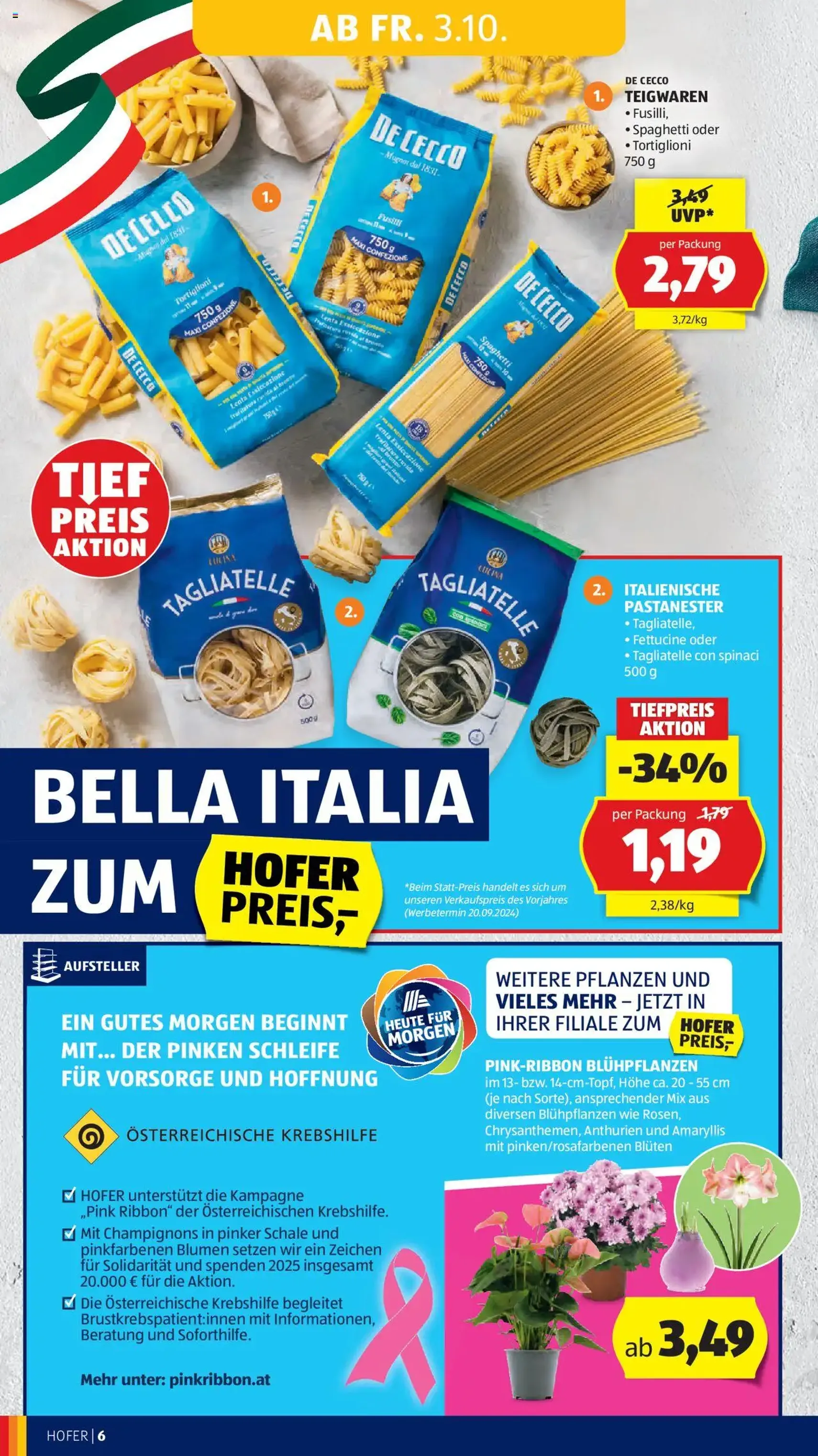 Hofer Flugblatt - Gültiger Prospekt ab 03.10.2025, Seite 8 von insgesamt 45