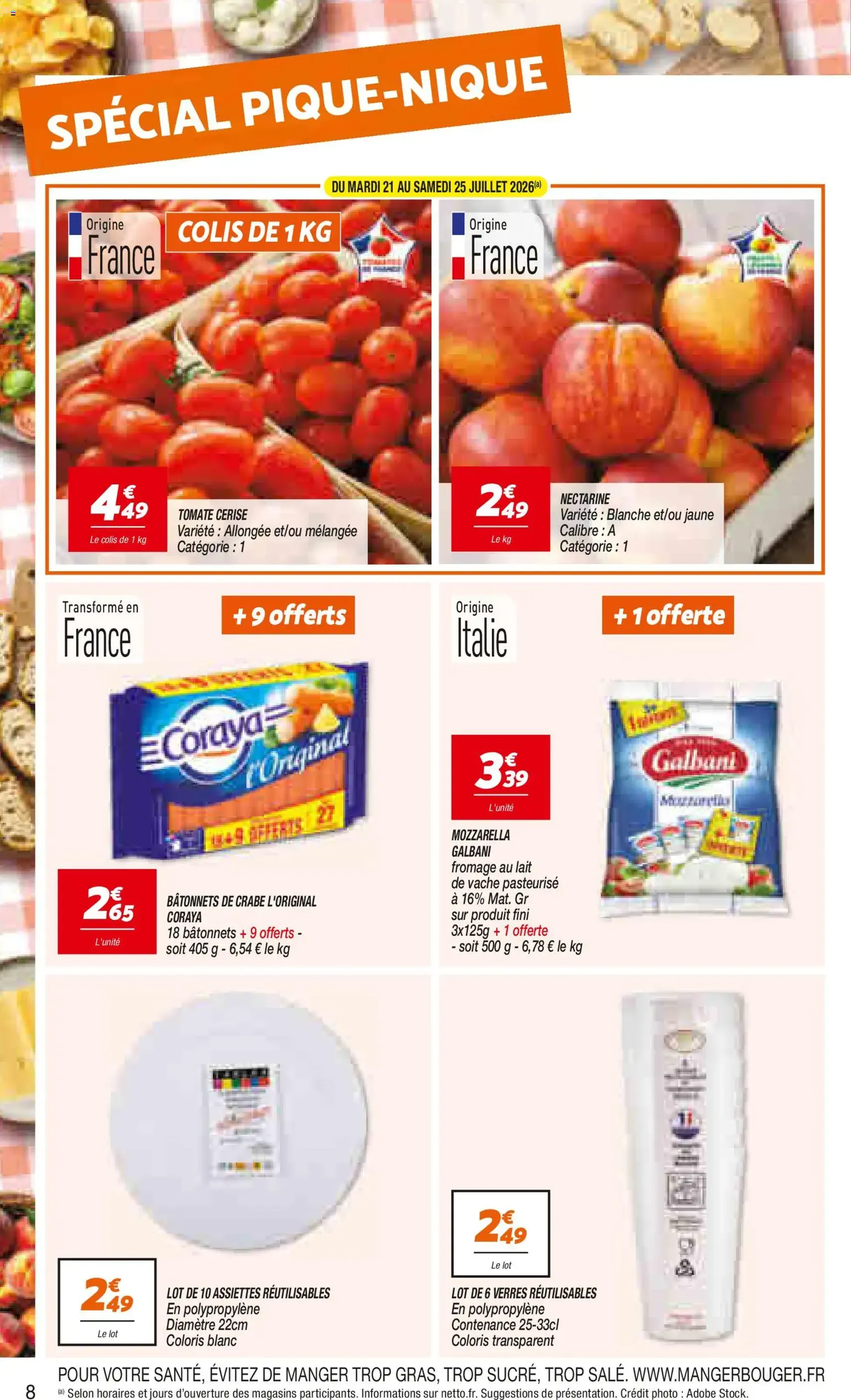 Netto catalogue - brochure valable à partir du 21/07/2026, page 8 sur 20