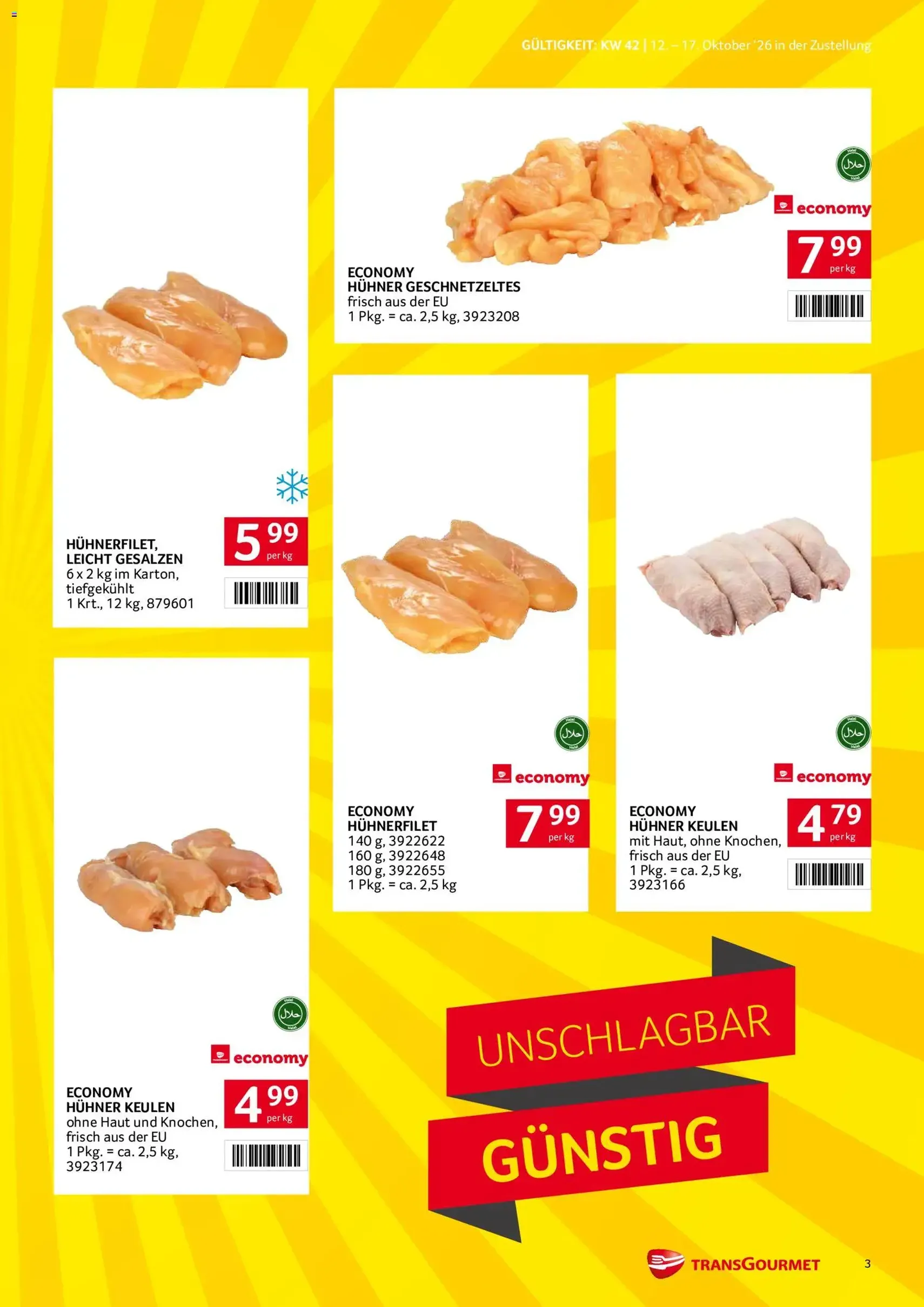 Transgourmet Flugblatt - Gültiger Prospekt ab 11.10.2026, Seite 3 von insgesamt 32