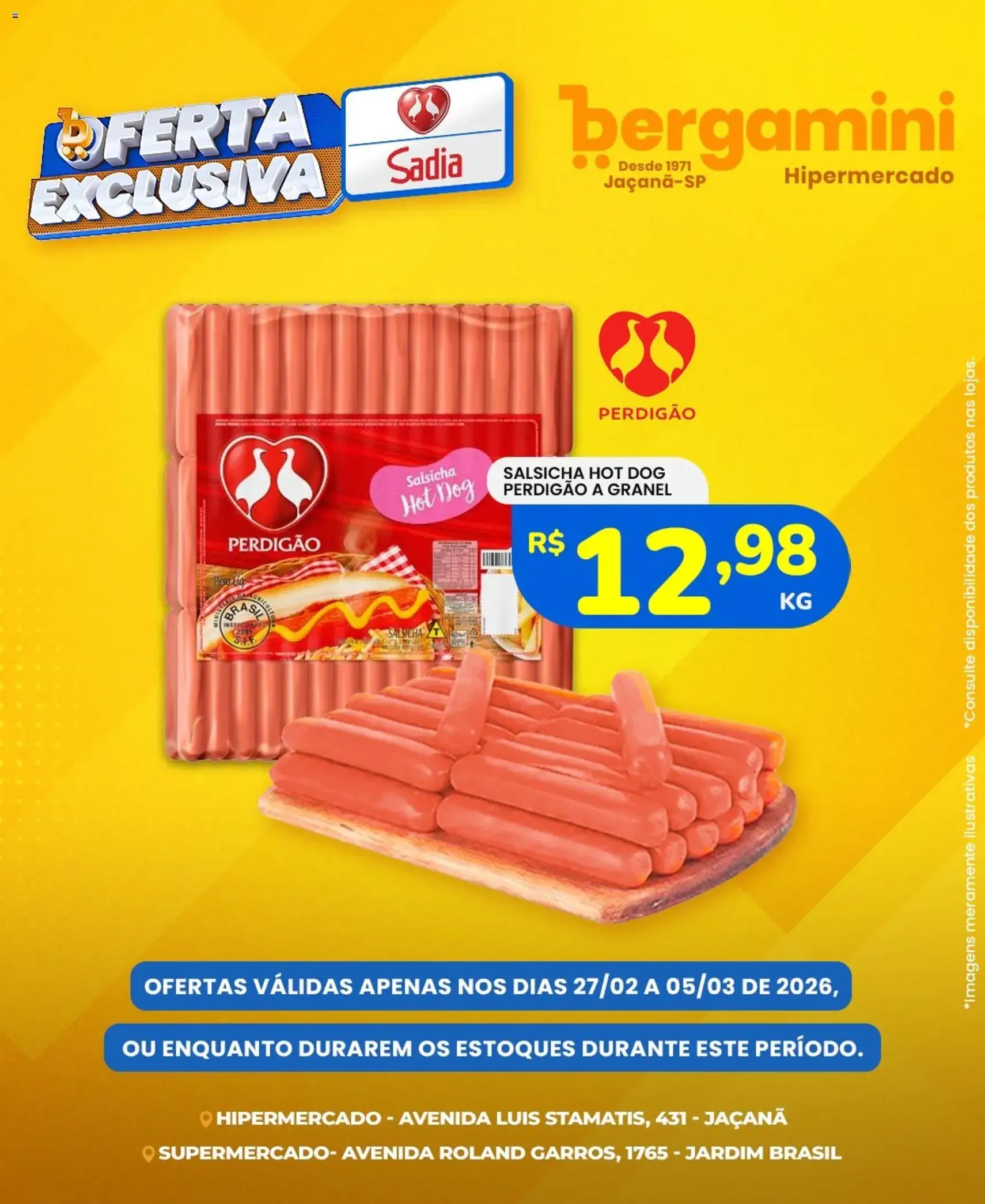 Supermercado Bergamini ofertas Sadia e a Perdigão - folheto válido a partir de 27/02/2026 página 7 de 8