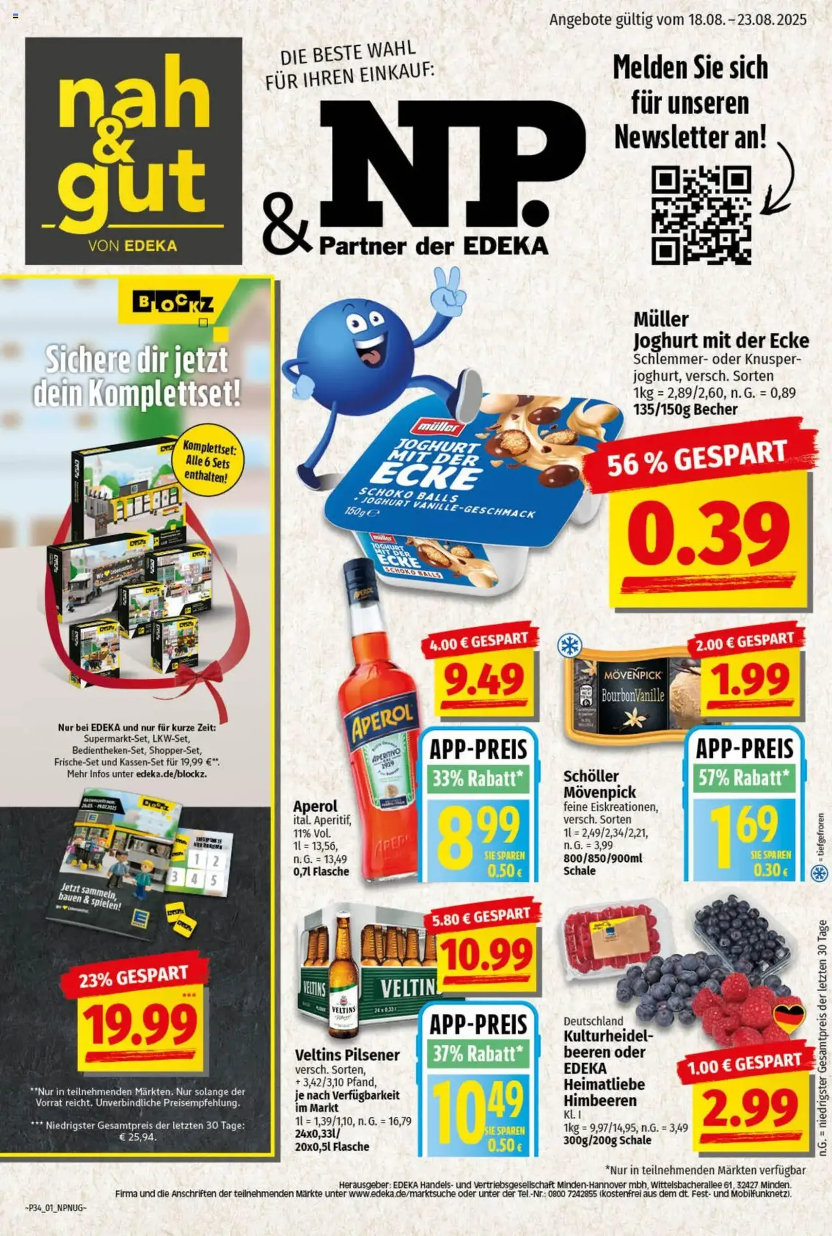 NP Discount Prospekt - Gültiger Prospekt ab 18.08.2025, Seite 1 von insgesamt 12