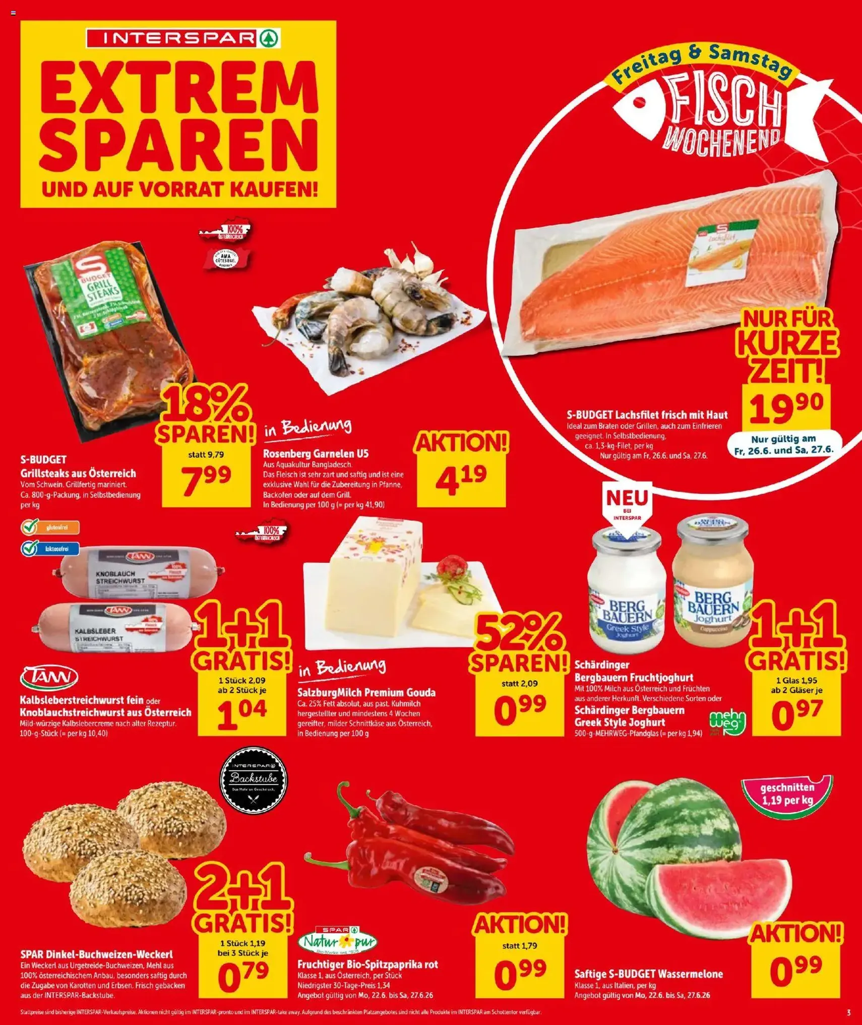 Interspar - Flugblatt - Gültiger Prospekt ab 25.06.2026, Seite 3 von insgesamt 16