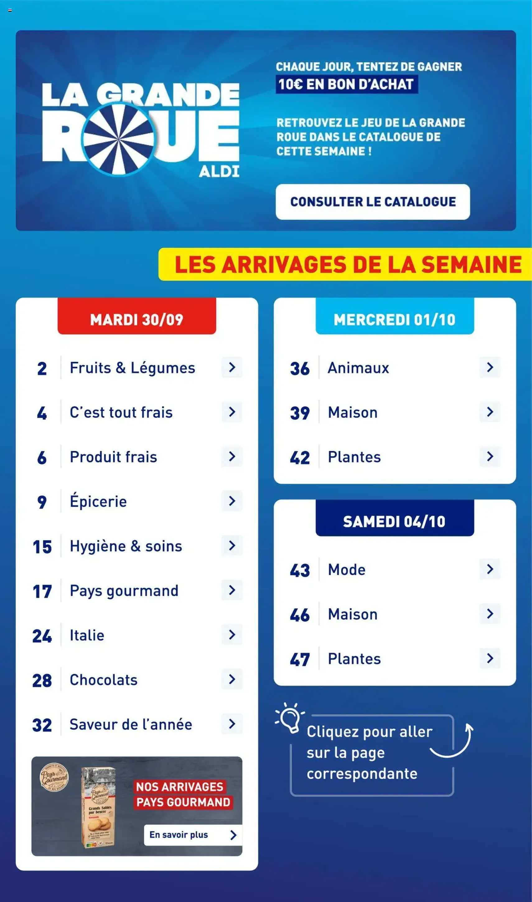 Aldi catalogue semaine 40 - brochure valable à partir du 30/09/2025, page 3 sur 51 Aldi catalogue semaine 40 - brochure valable à partir du 30/09/2025, page 3 sur 51