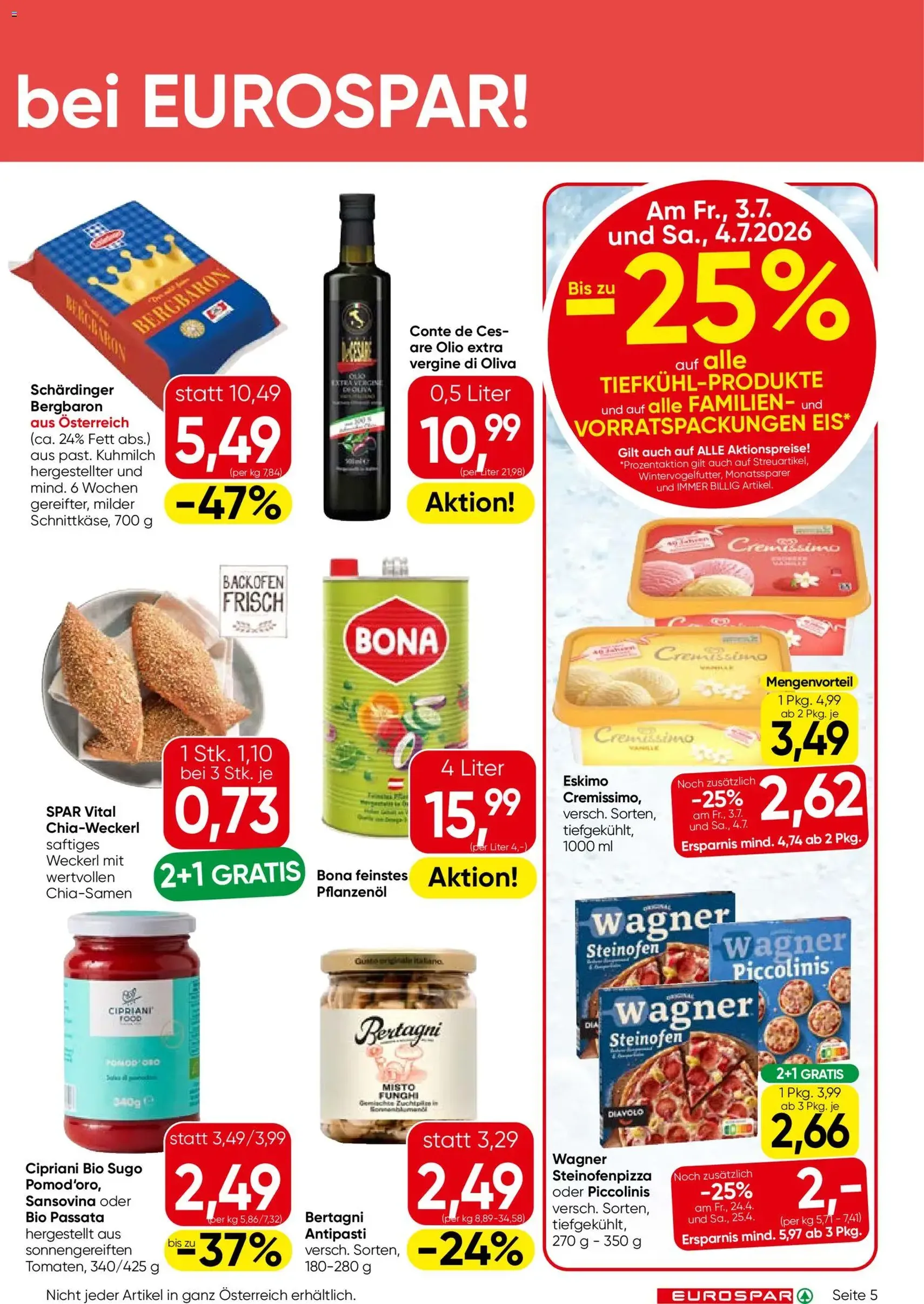 Eurospar Flugblatt - Gültiger Prospekt ab 01.07.2026, Seite 5 von insgesamt 16