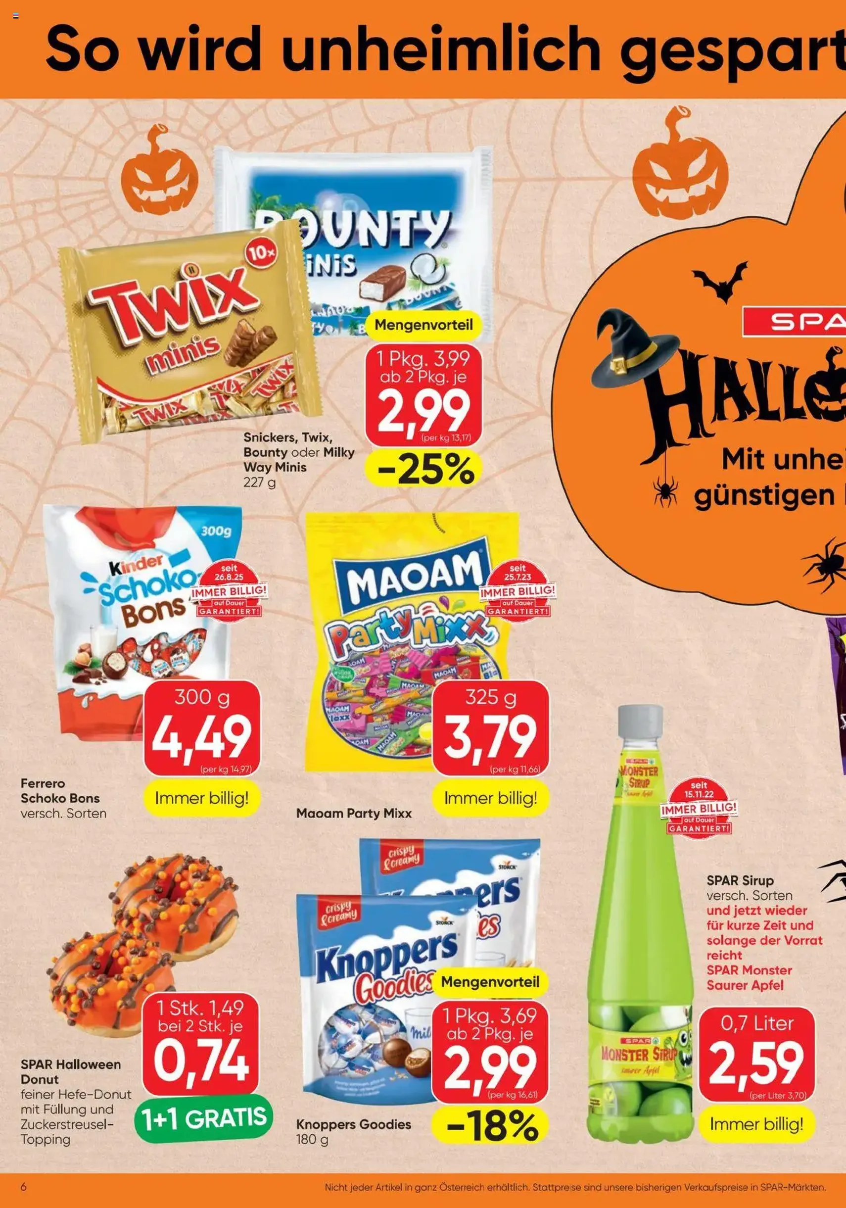 Spar Flugblatt - Gültiger Prospekt ab 16.10.2025, Seite 6 von insgesamt 16 Spar Flugblatt - Gültiger Prospekt ab 16.10.2025, Seite 6 von insgesamt 16