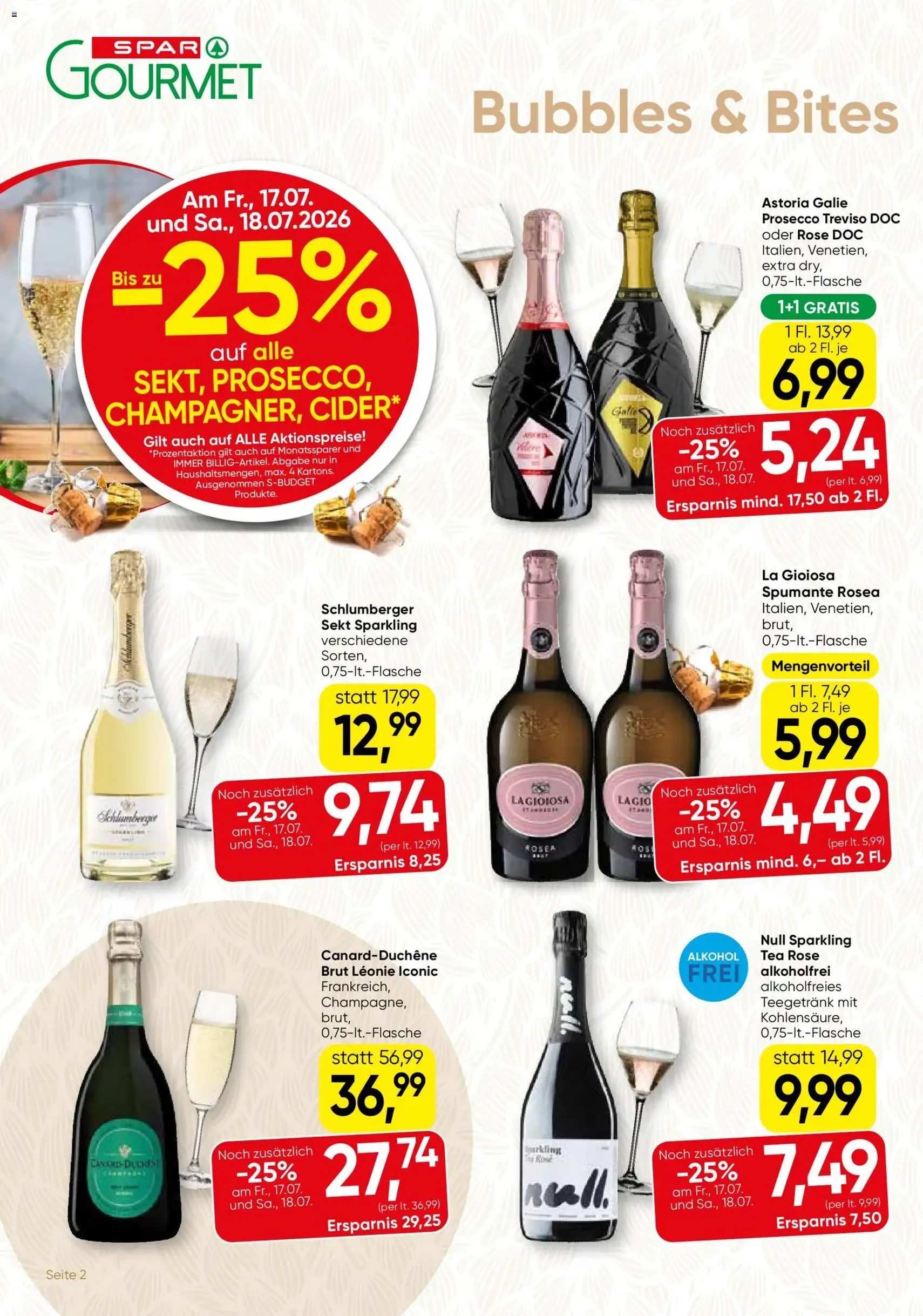 SPAR Gourmet Flugblatt - Gültiger Prospekt ab 16.07.2026, Seite 2 von insgesamt 12