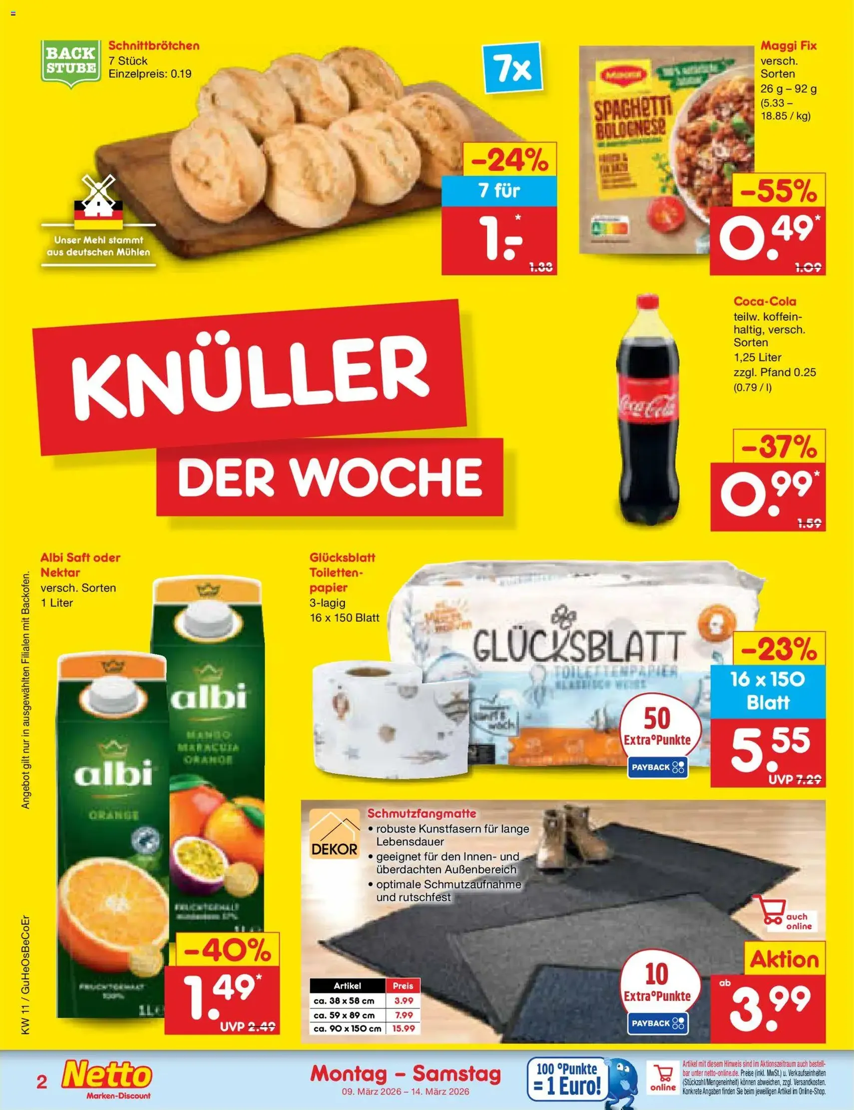 Netto Marken-Discount Prospekt - Gültiger Prospekt ab 09.03.2026, Seite 2 von insgesamt 60