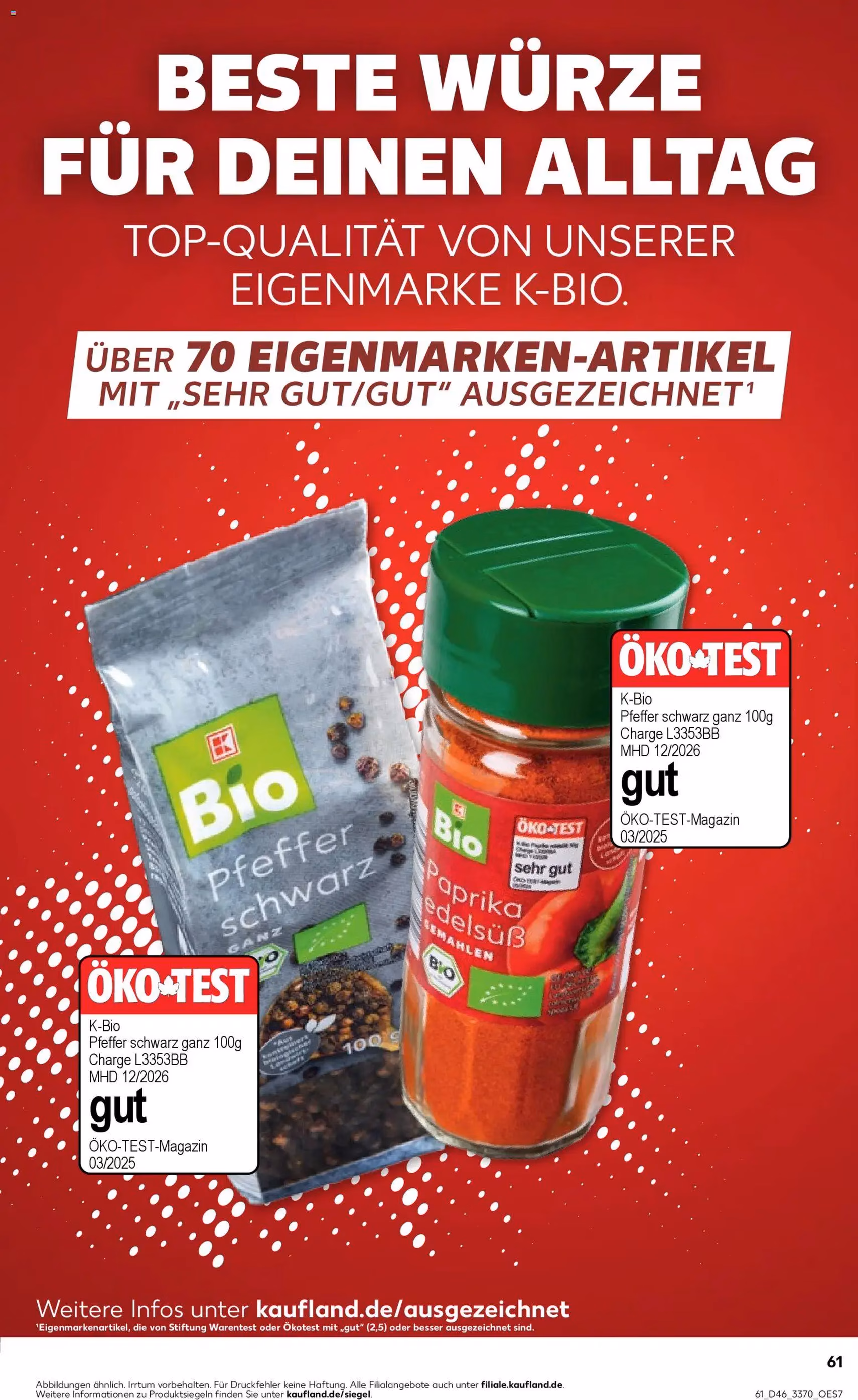 Kaufland Prospekt - Gültiger Prospekt ab 13.11.2025, Seite 61 von insgesamt 62