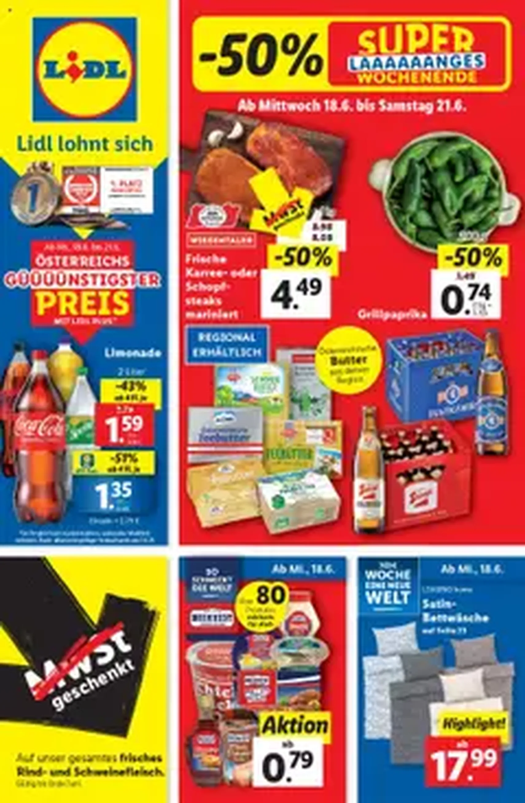 Lidl Flugblatt - Gültiger Prospekt ab 18.06.2025, Seite 1 von insgesamt 1
