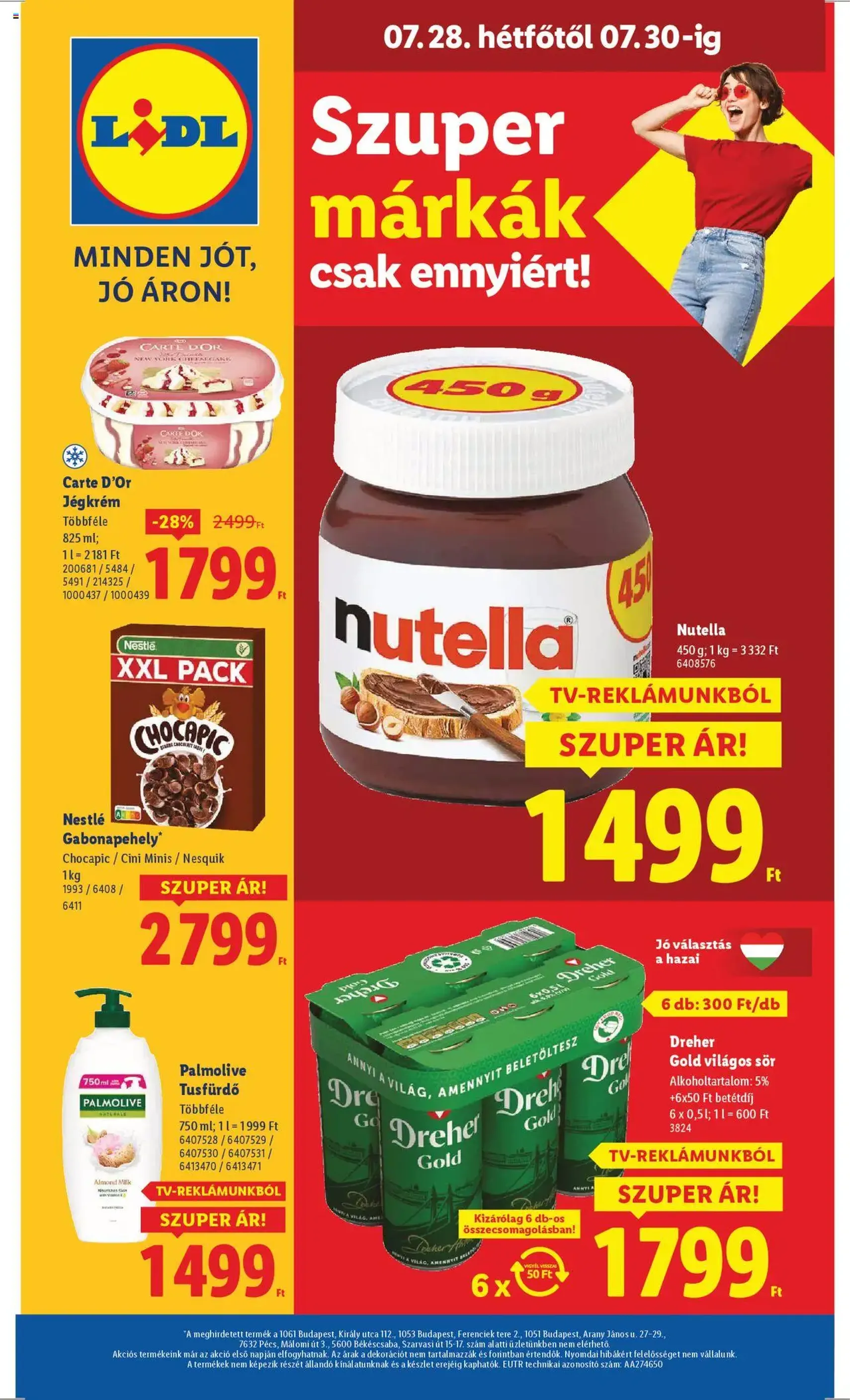 Lidl Akciós újság - 2025.07.24. érvényes szórólap 62 oldal 62 oldalból Lidl Akciós újság - 2025.07.24. érvényes szórólap 62 oldal 62 oldalból