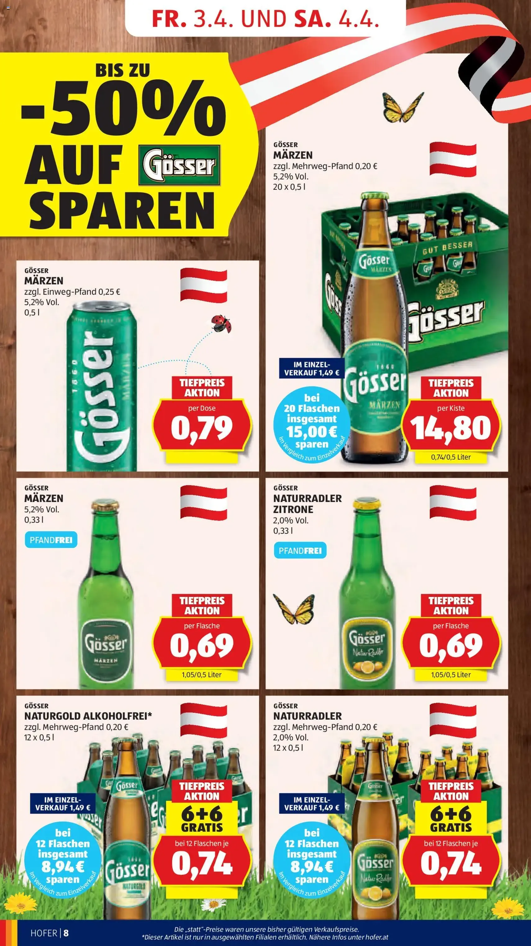 Hofer Flugblatt - Gültiger Prospekt ab 01.04.2026, Seite 10 von insgesamt 41