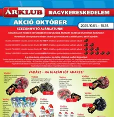 ÁRKLUB Akciós újság - szórólap előnézete érvényes 2025.10.01. -tól