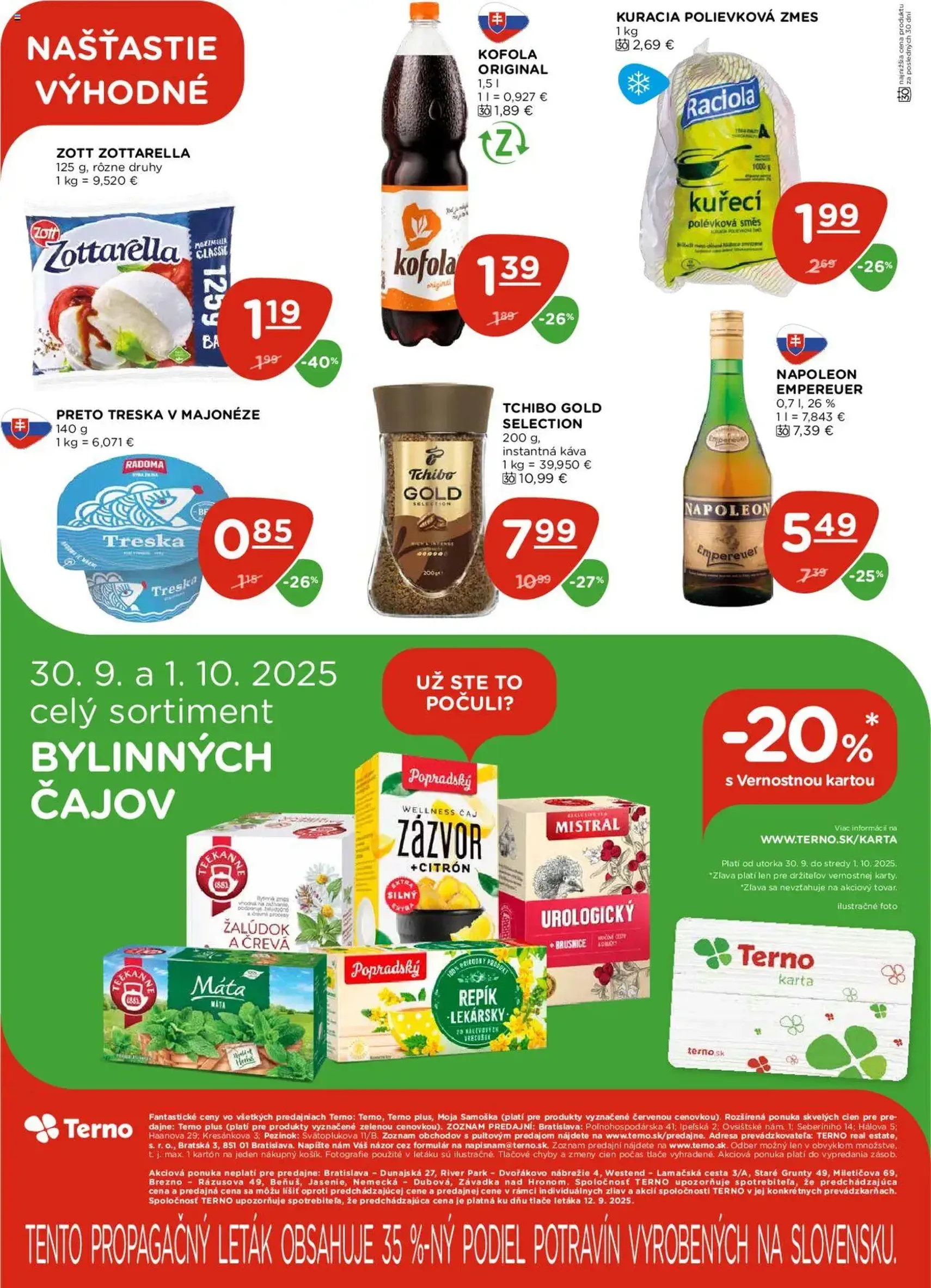 Terno leták - platný leták od 25.09.2025 strana 20 z 20