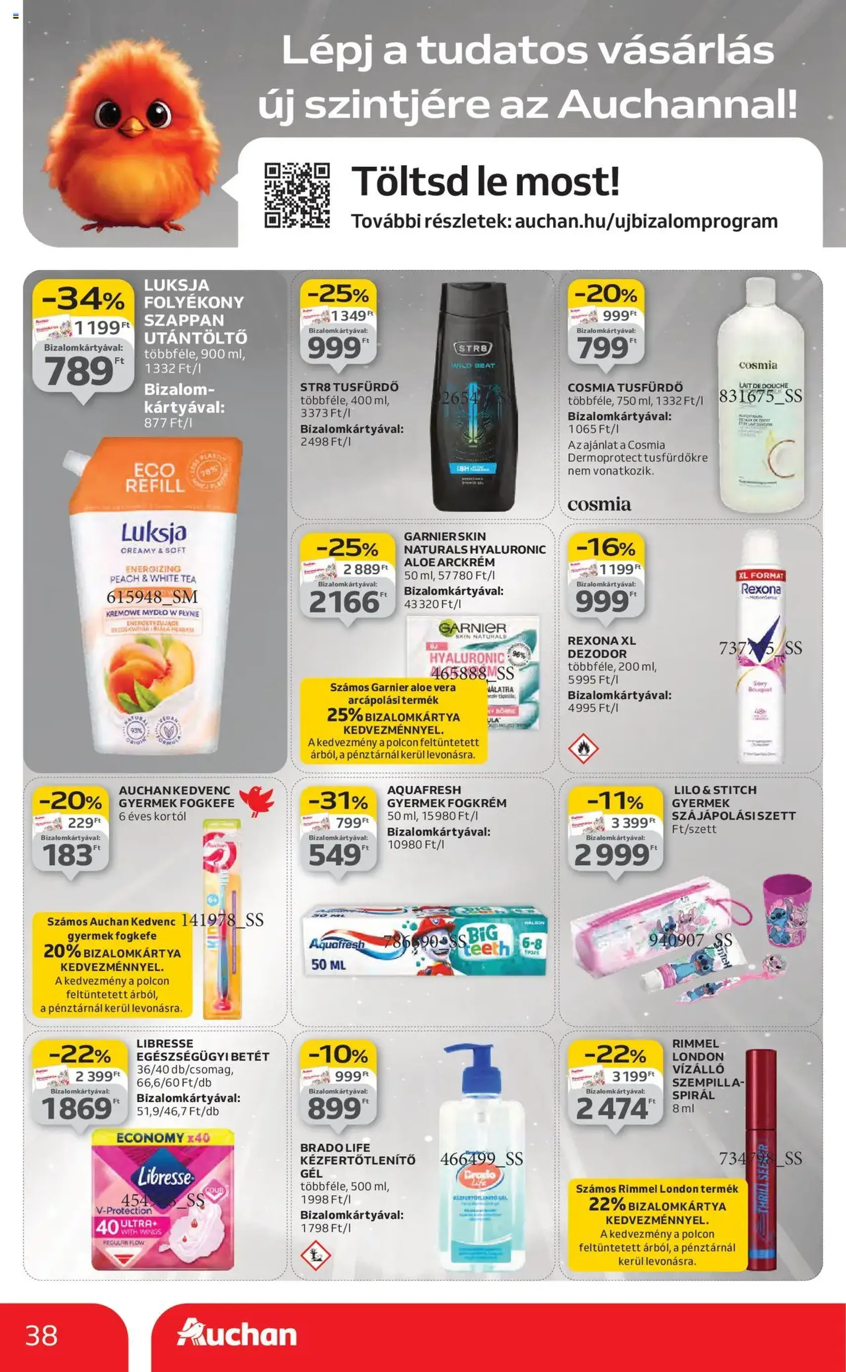 Auchan Akciós újság - 2025.08.14. érvényes szórólap 38 oldal 54 oldalból Auchan Akciós újság - 2025.08.14. érvényes szórólap 38 oldal 54 oldalból