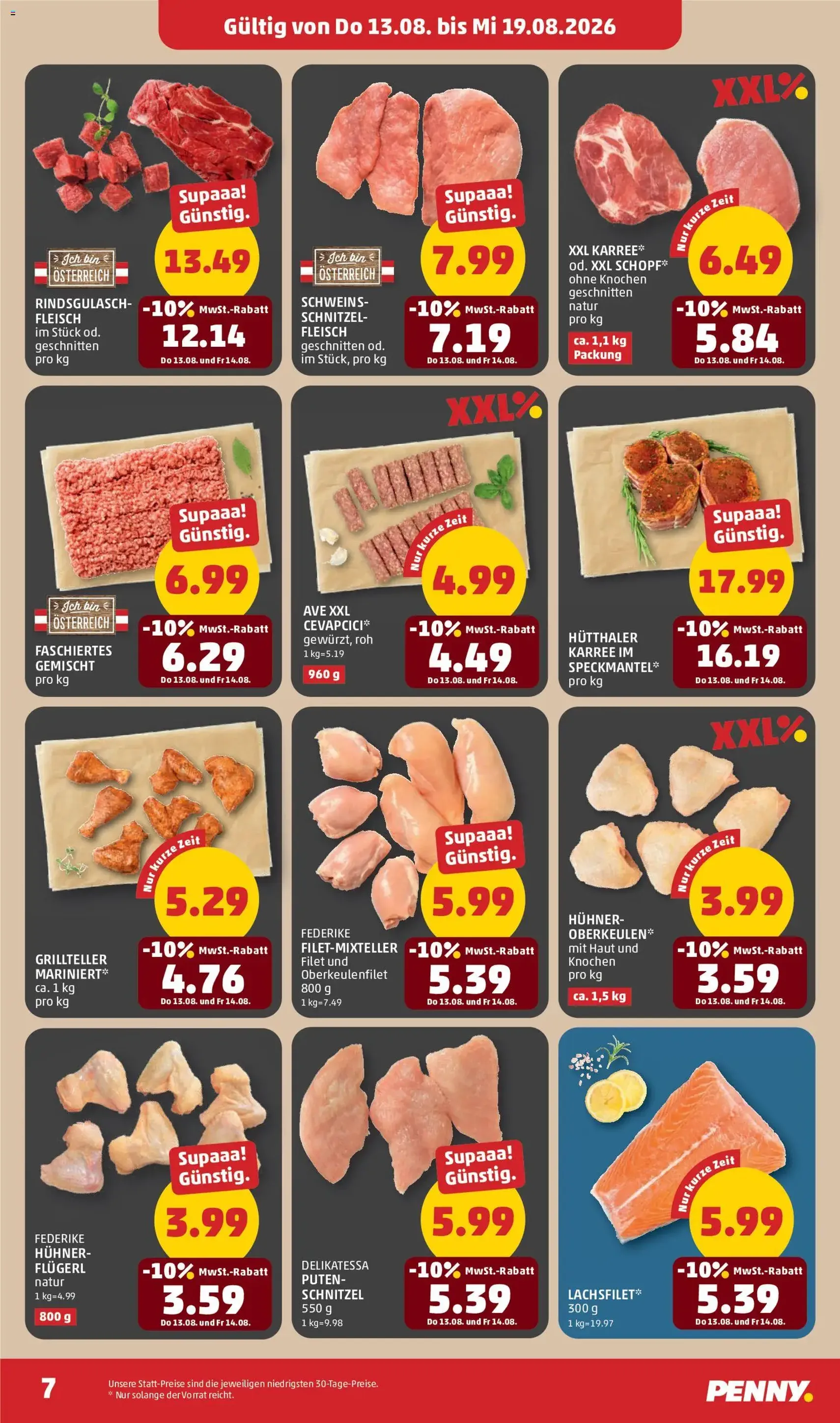 Penny Markt - Flugblatt - Gültiger Prospekt ab 13.08.2026, Seite 7 von insgesamt 32