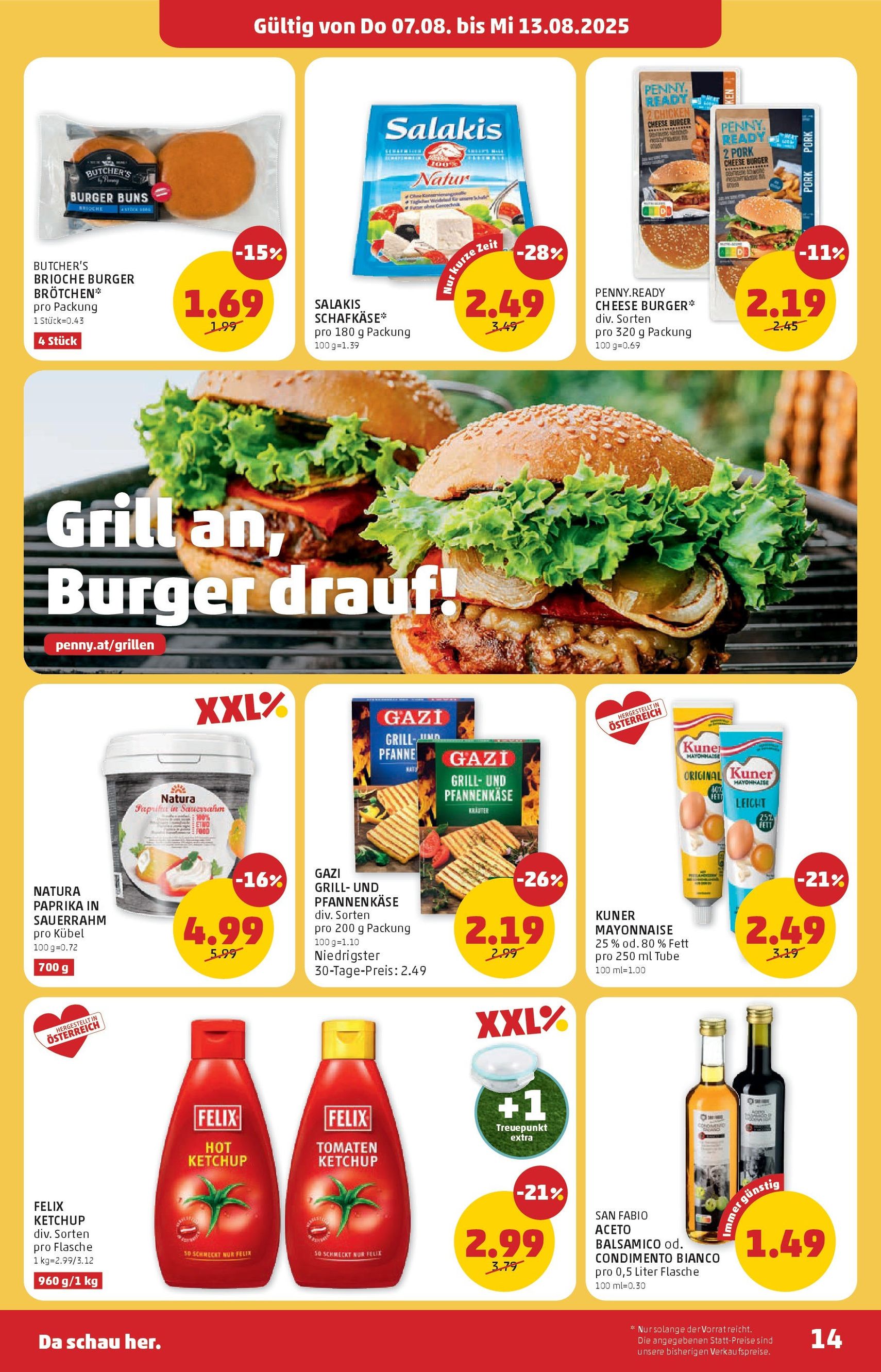 Penny Markt Flugblatt - Gültiger Prospekt ab 07.08.2025, Seite 14 von insgesamt 24