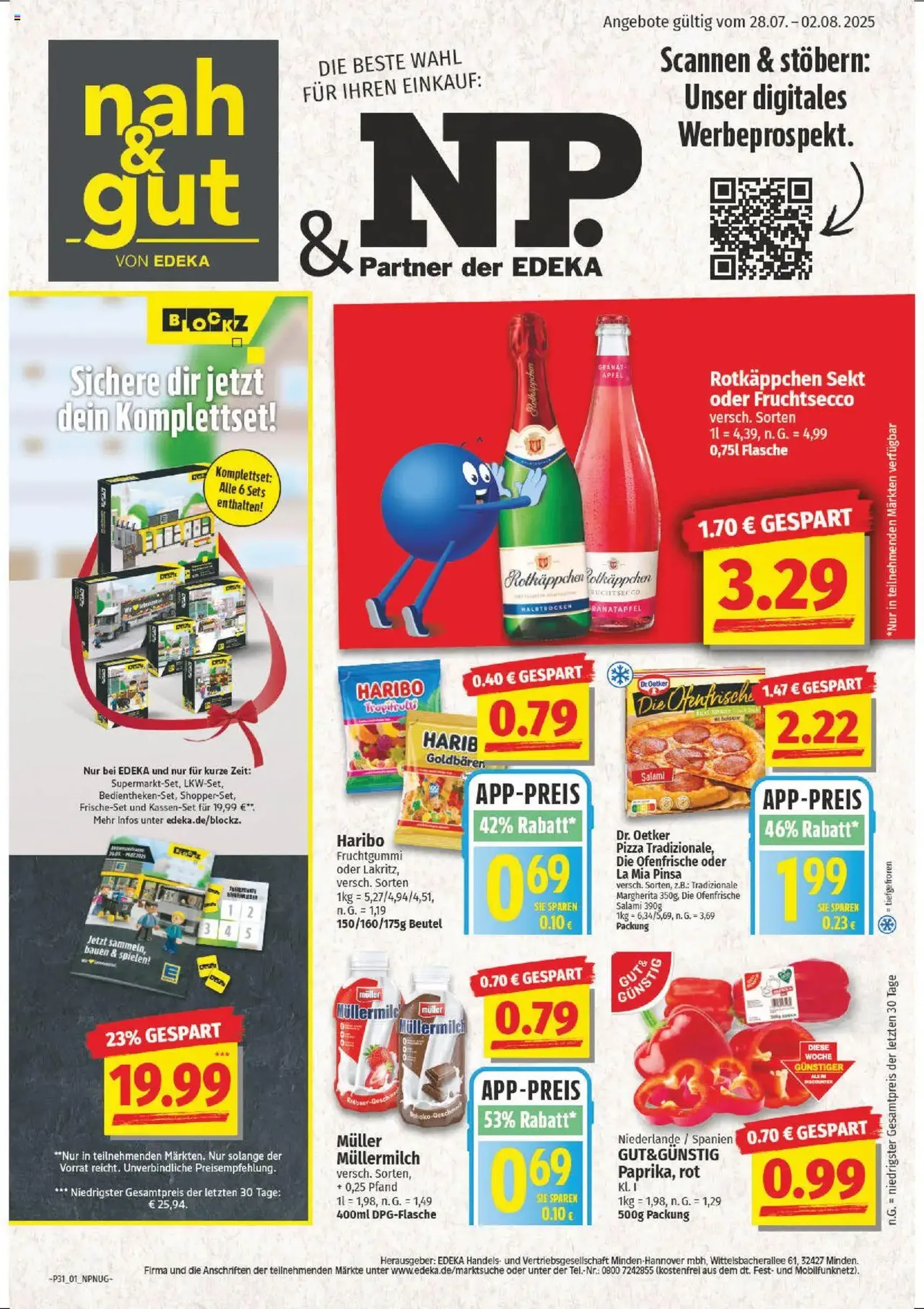 NP Discount Prospekt - Gültiger Prospekt ab 28.07.2025, Seite 1 von insgesamt 14