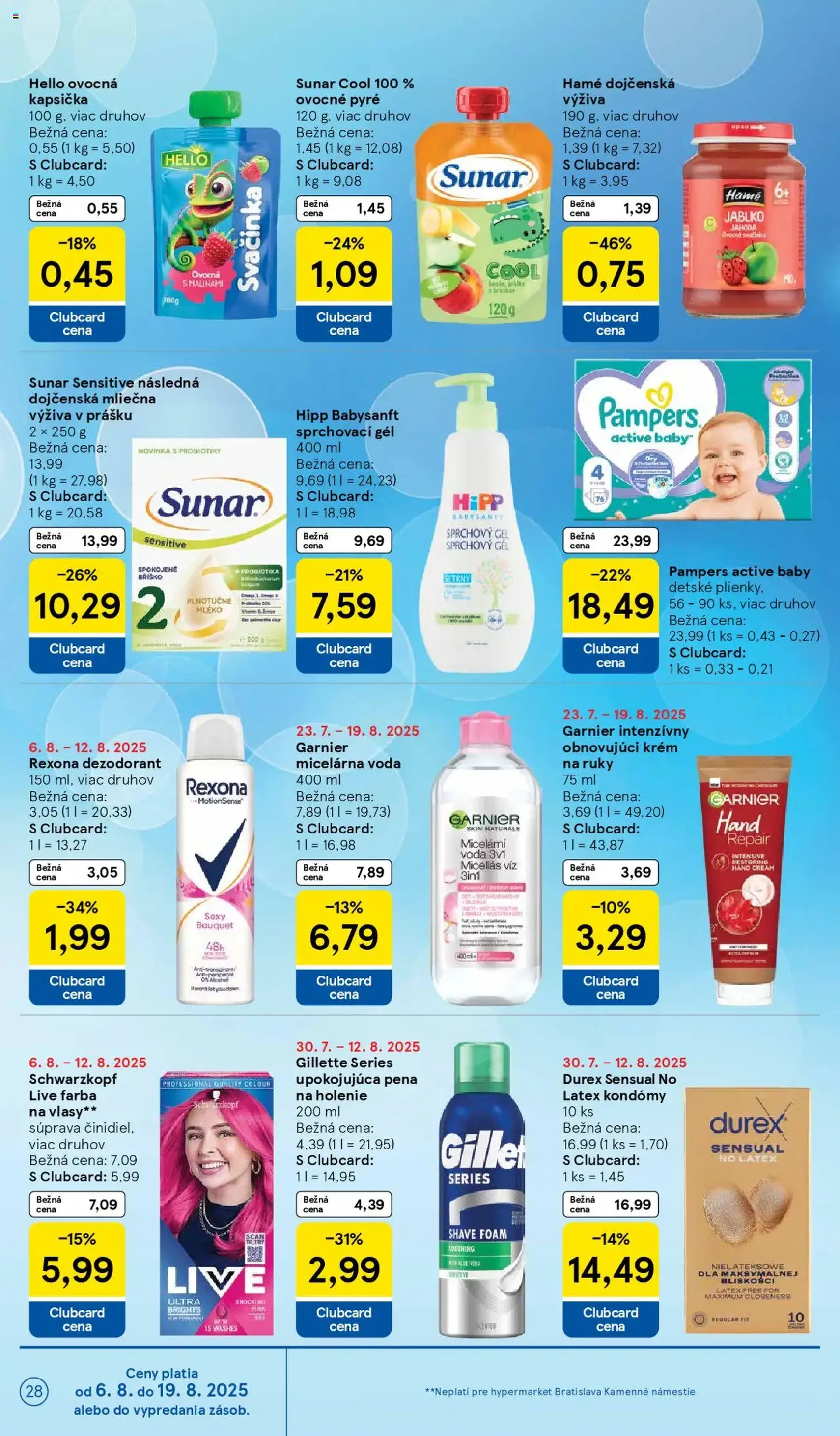 Tesco Hypermarket - leták - platný leták od 06.08.2025 strana 28 z 41 Tesco Hypermarket - leták - platný leták od 06.08.2025 strana 28 z 41