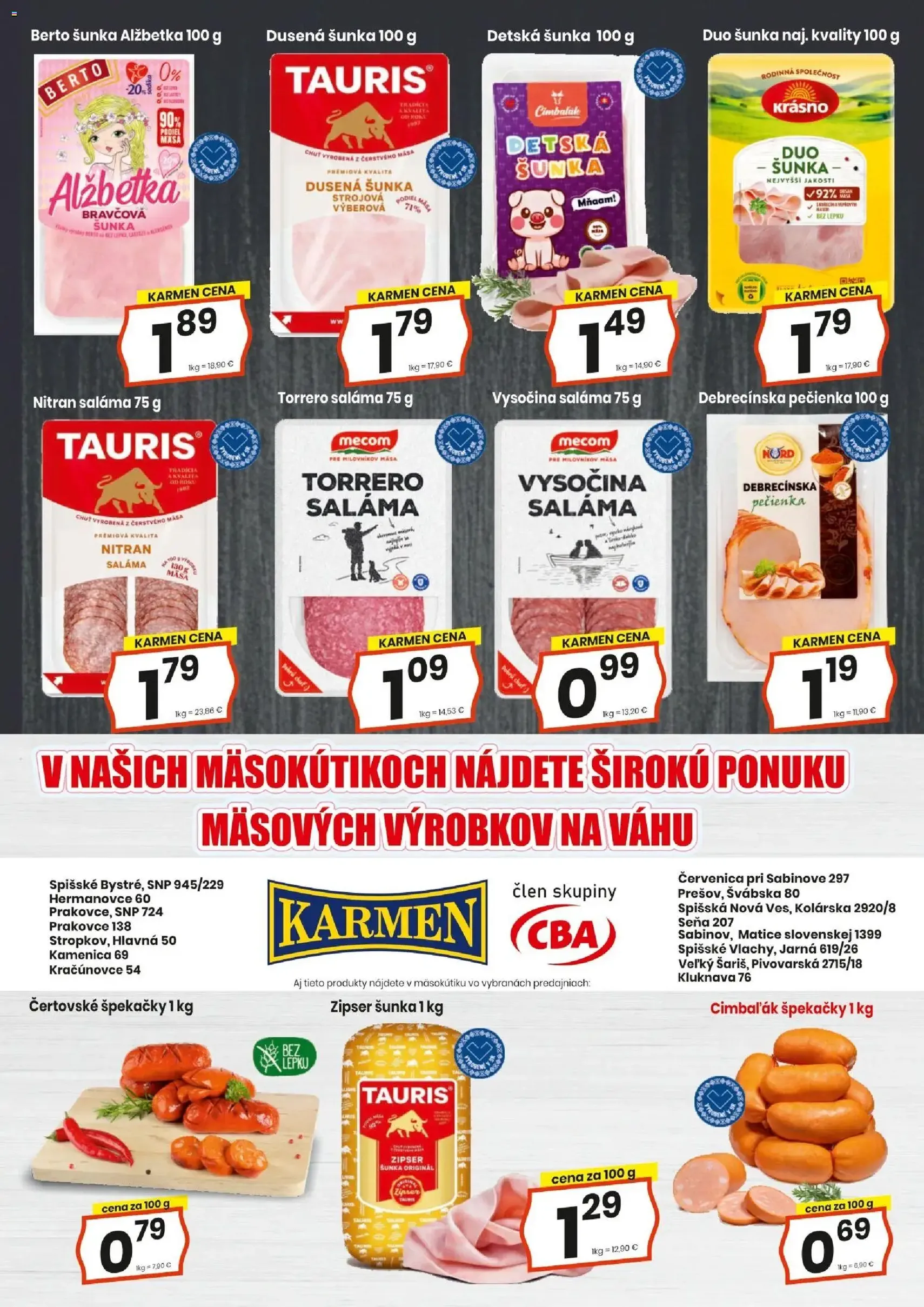 KARMEN CBA leták - platný leták od 18.06.2026 strana 4 z 16