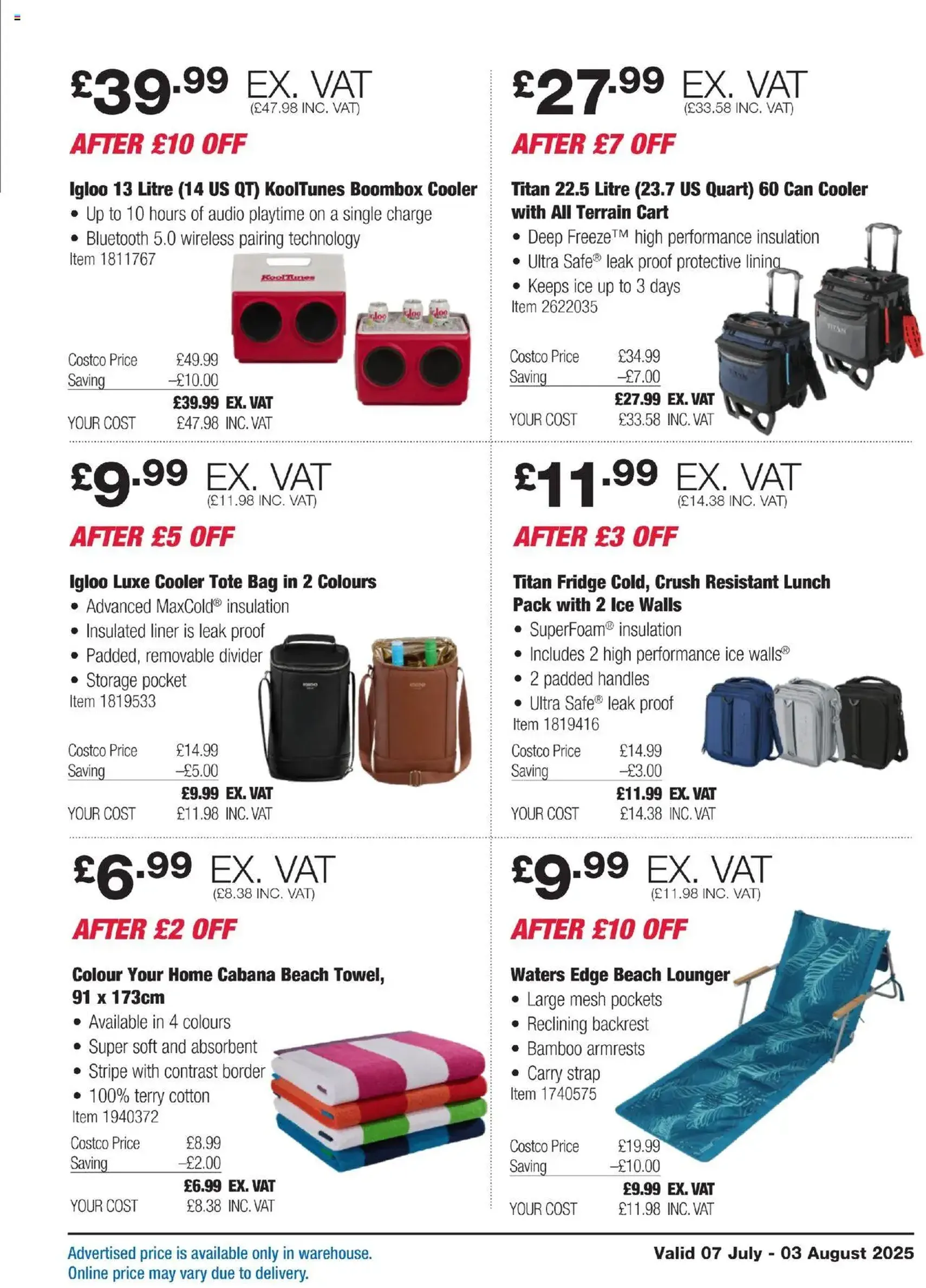 Costco - ENGLAND ONLY - valid flyer from 07/07/2025, page 3 of 36