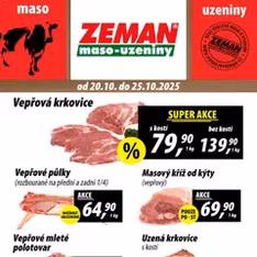 Prodejny Zeman leták - náhled letáku platný od 20.10.2025