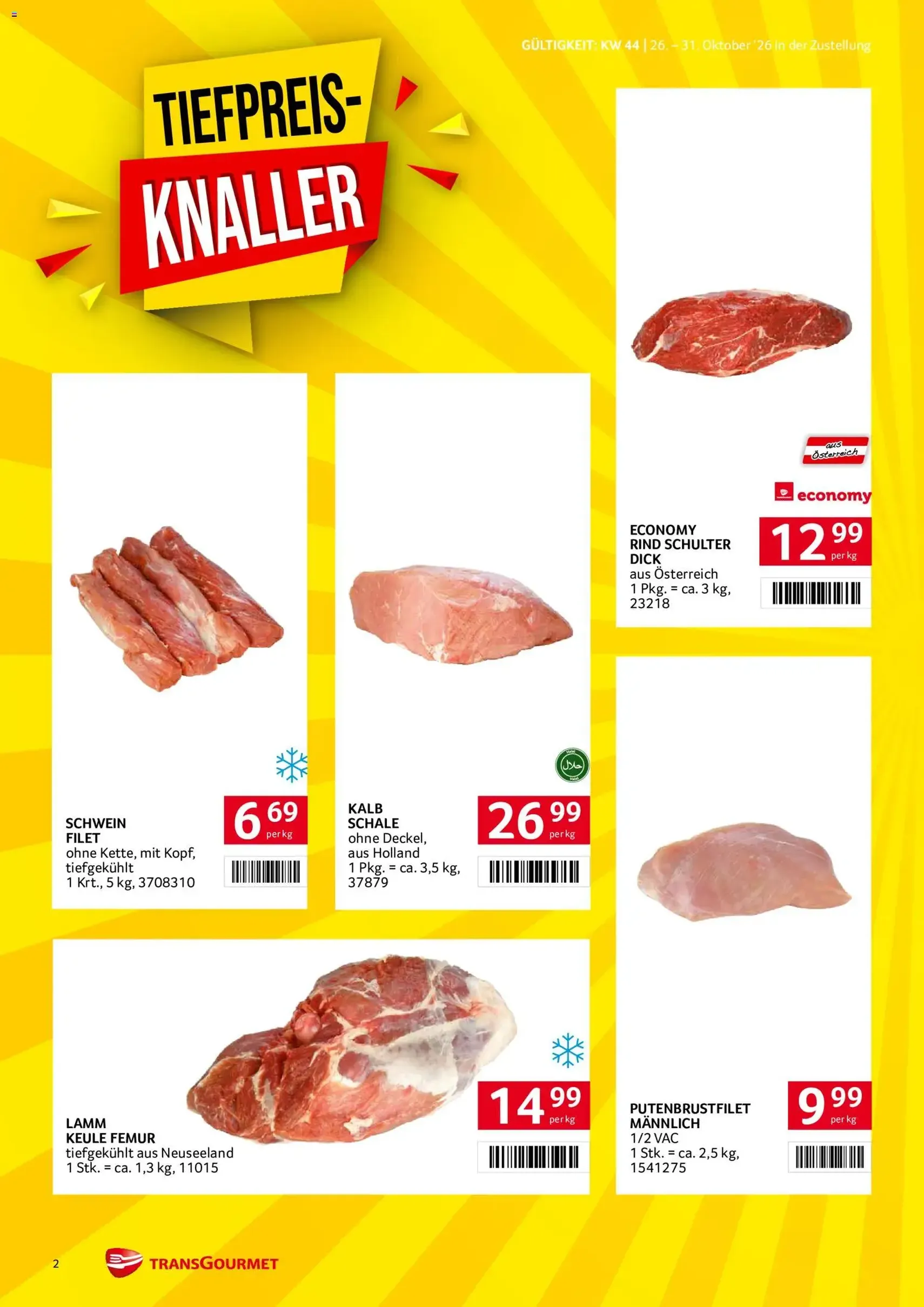 Transgourmet Flugblatt - Gültiger Prospekt ab 26.10.2026, Seite 2 von insgesamt 28