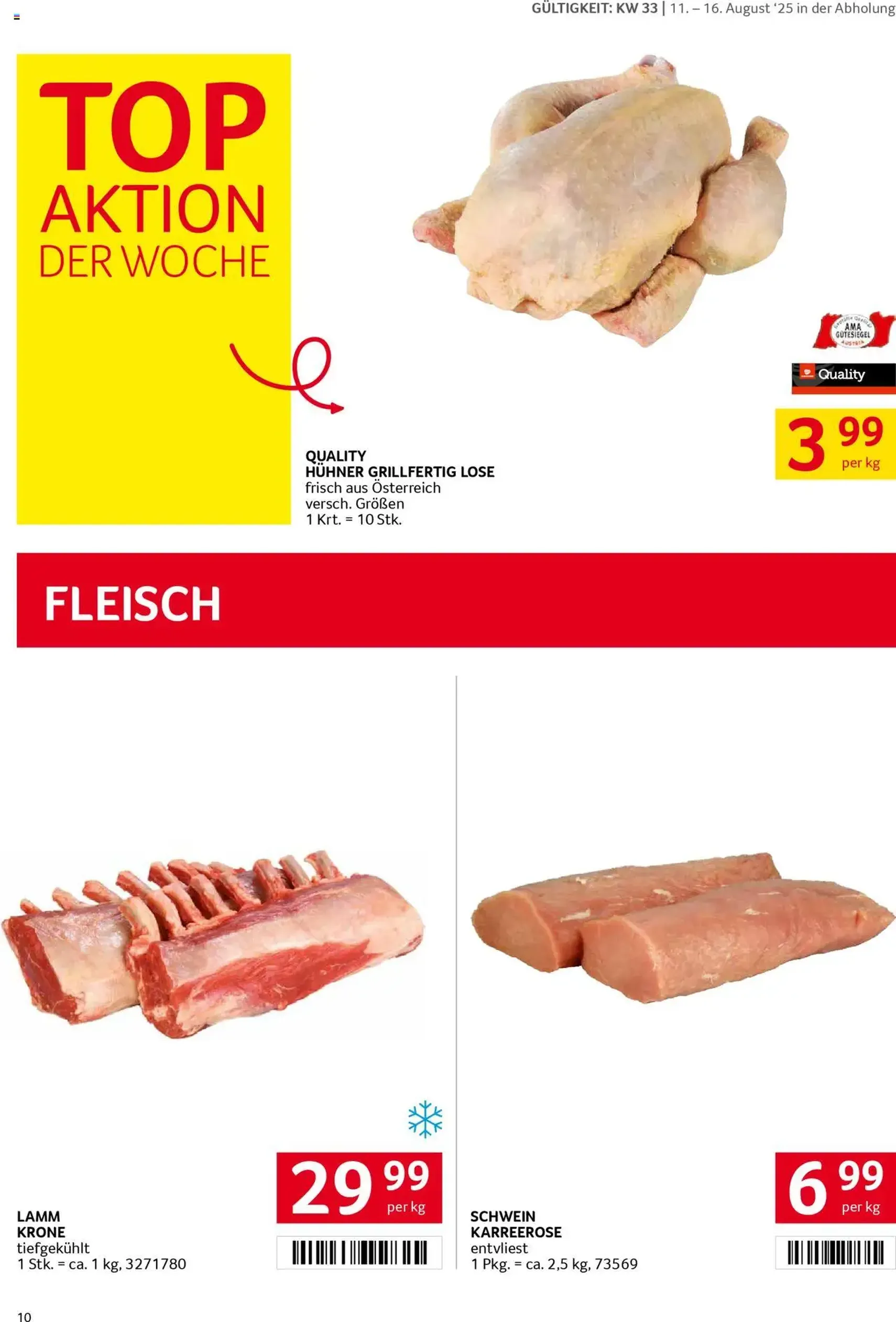 Transgourmet Flugblatt - Gültiger Prospekt ab 10.08.2025, Seite 10 von insgesamt 32 Transgourmet Flugblatt - Gültiger Prospekt ab 10.08.2025, Seite 10 von insgesamt 32