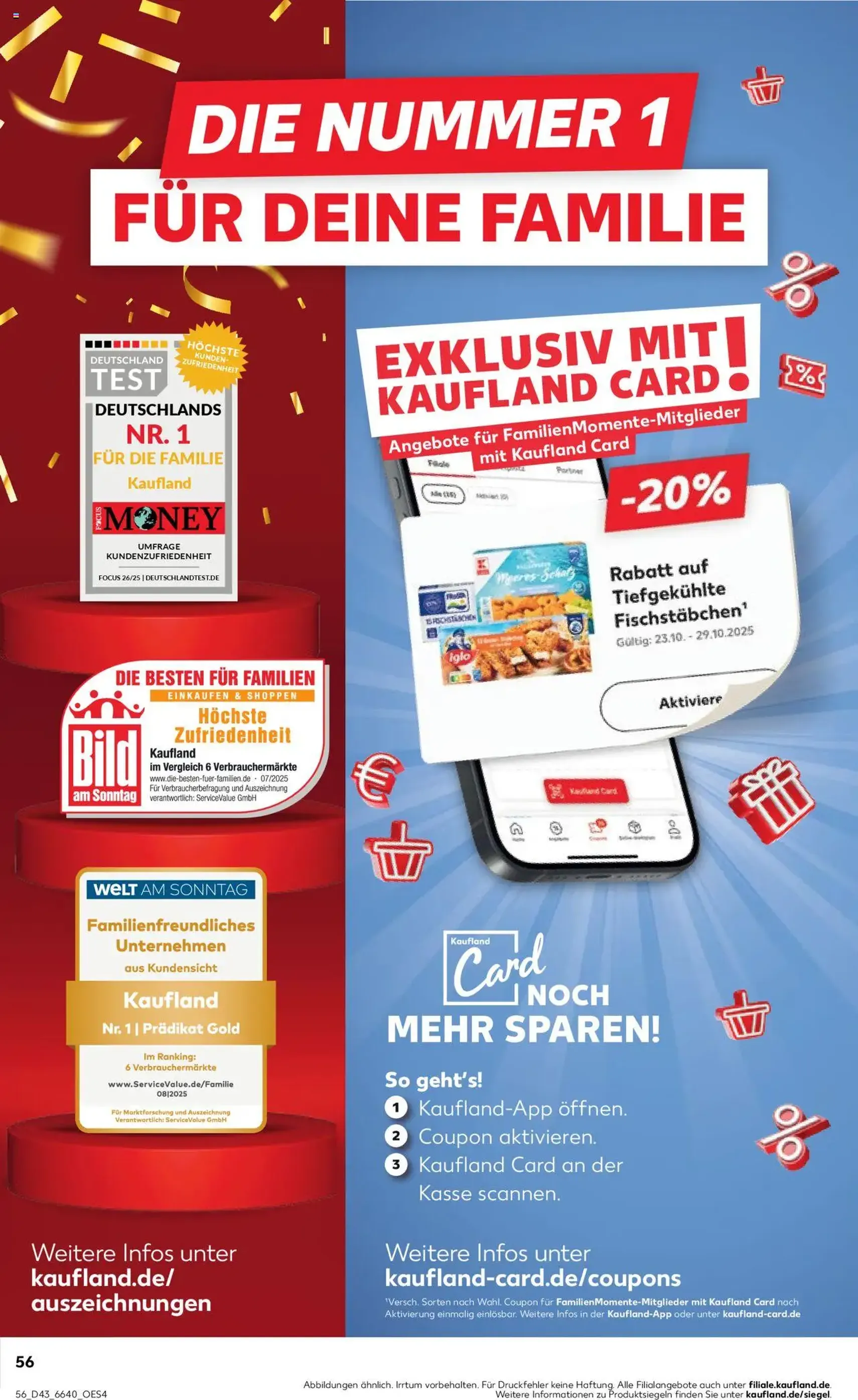 Kaufland Prospekt - Gültiger Prospekt ab 23.10.2025, Seite 56 von insgesamt 61 Kaufland Prospekt - Gültiger Prospekt ab 23.10.2025, Seite 56 von insgesamt 61