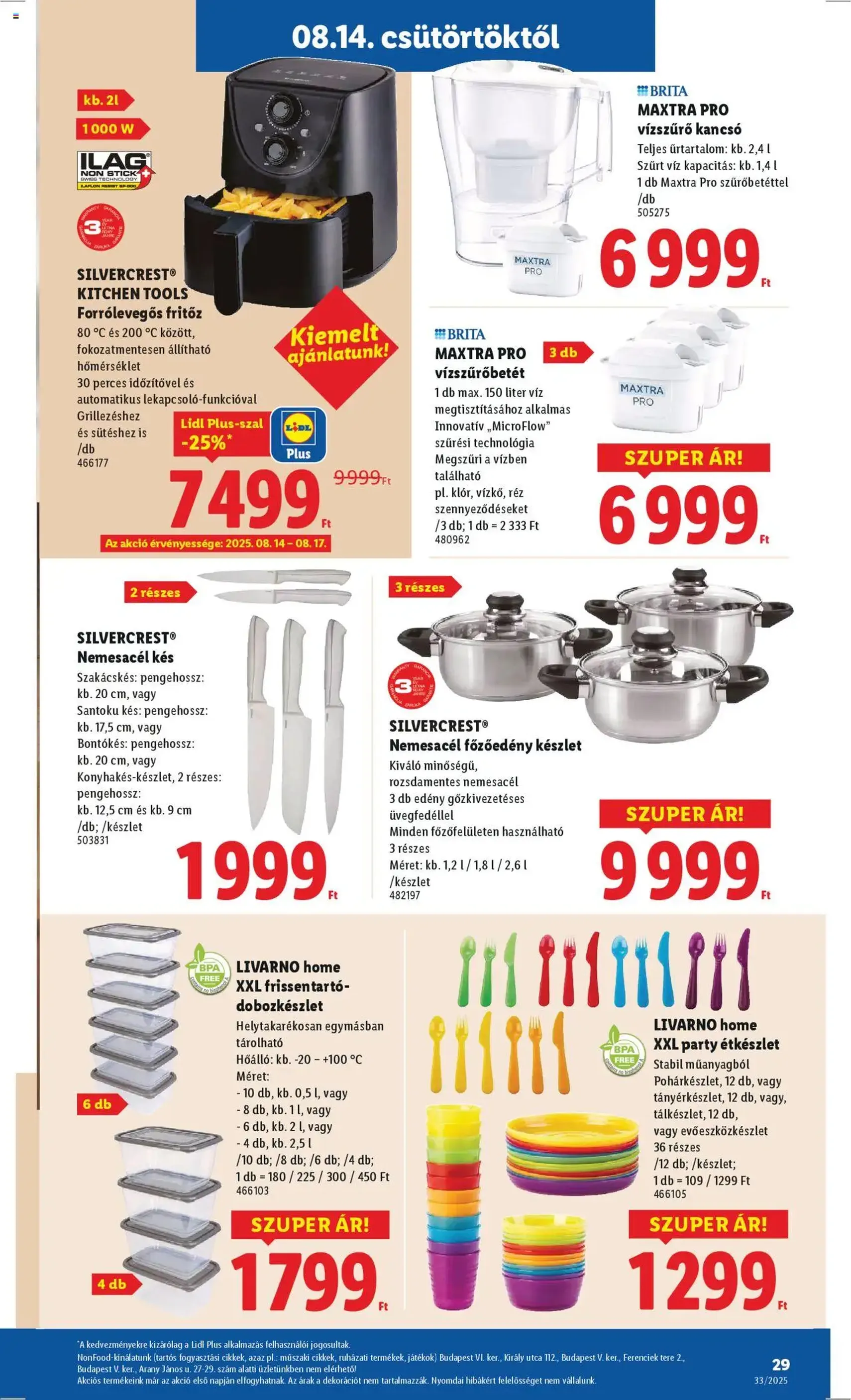 Lidl Akciós újság - 2025.08.14. érvényes szórólap 29 oldal 64 oldalból