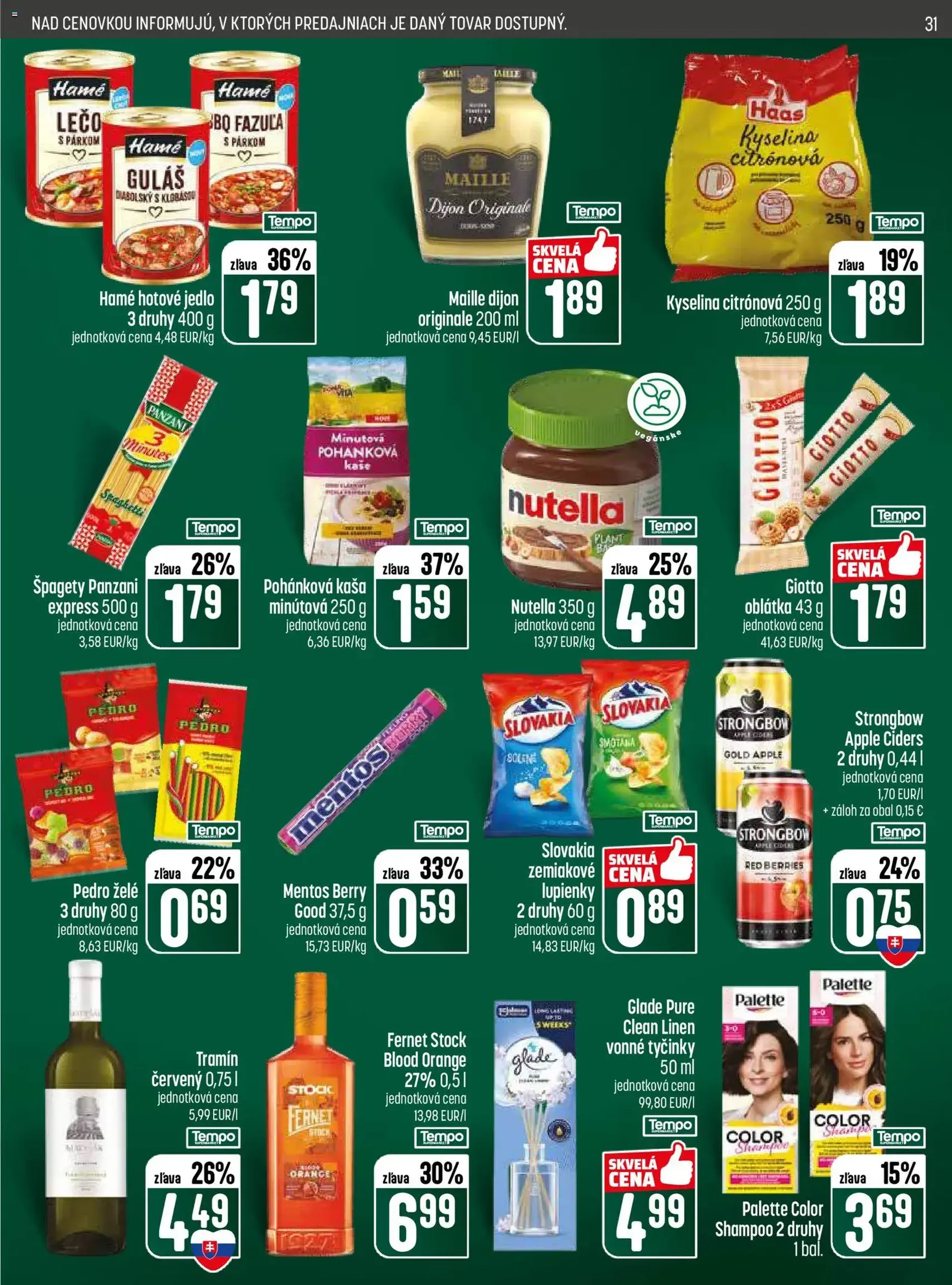 COOP Jednota leták - platný leták od 04.06.2026 strana 31 z 32