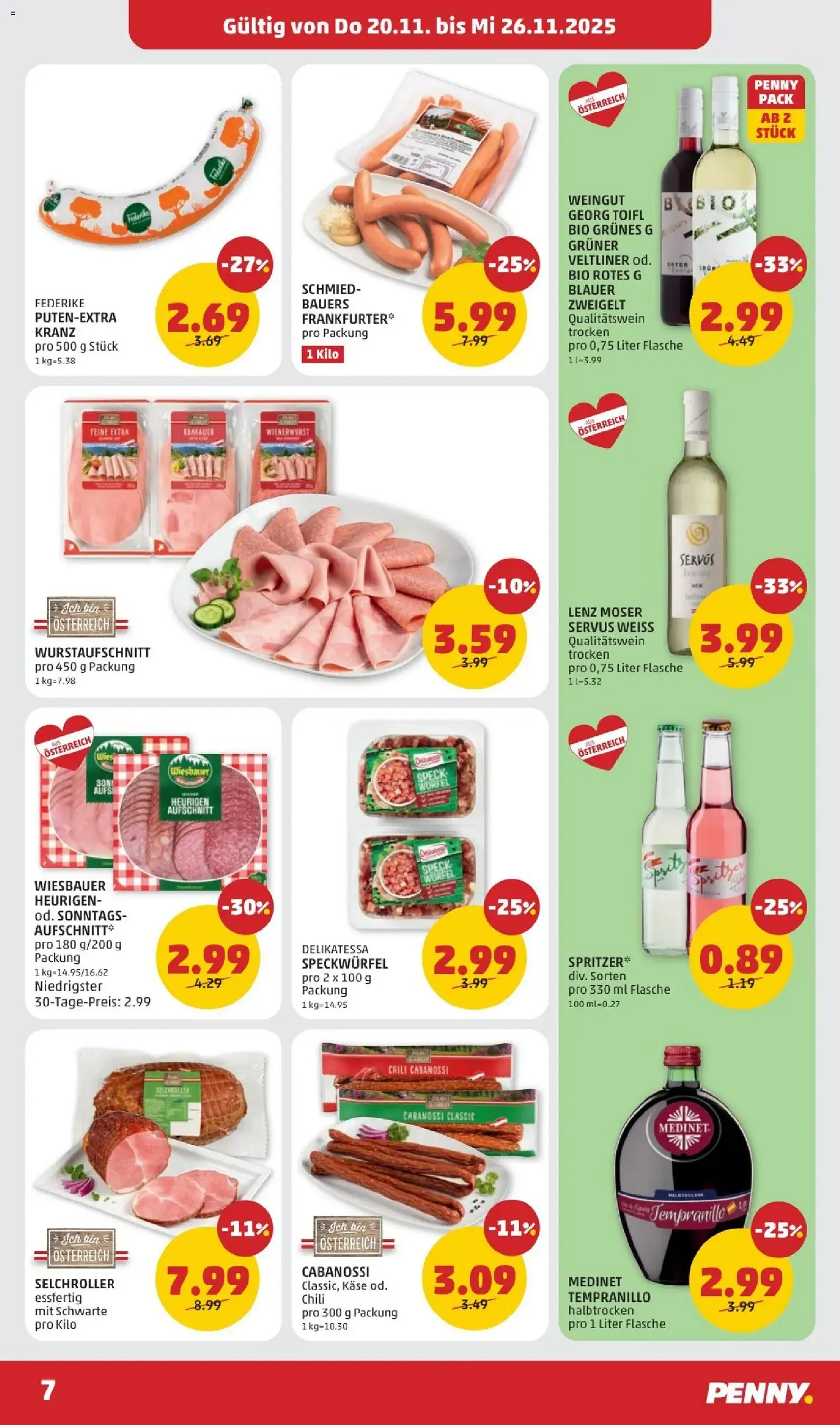 Penny Markt Flugblatt - Gültiger Prospekt ab 20.11.2025, Seite 7 von insgesamt 32