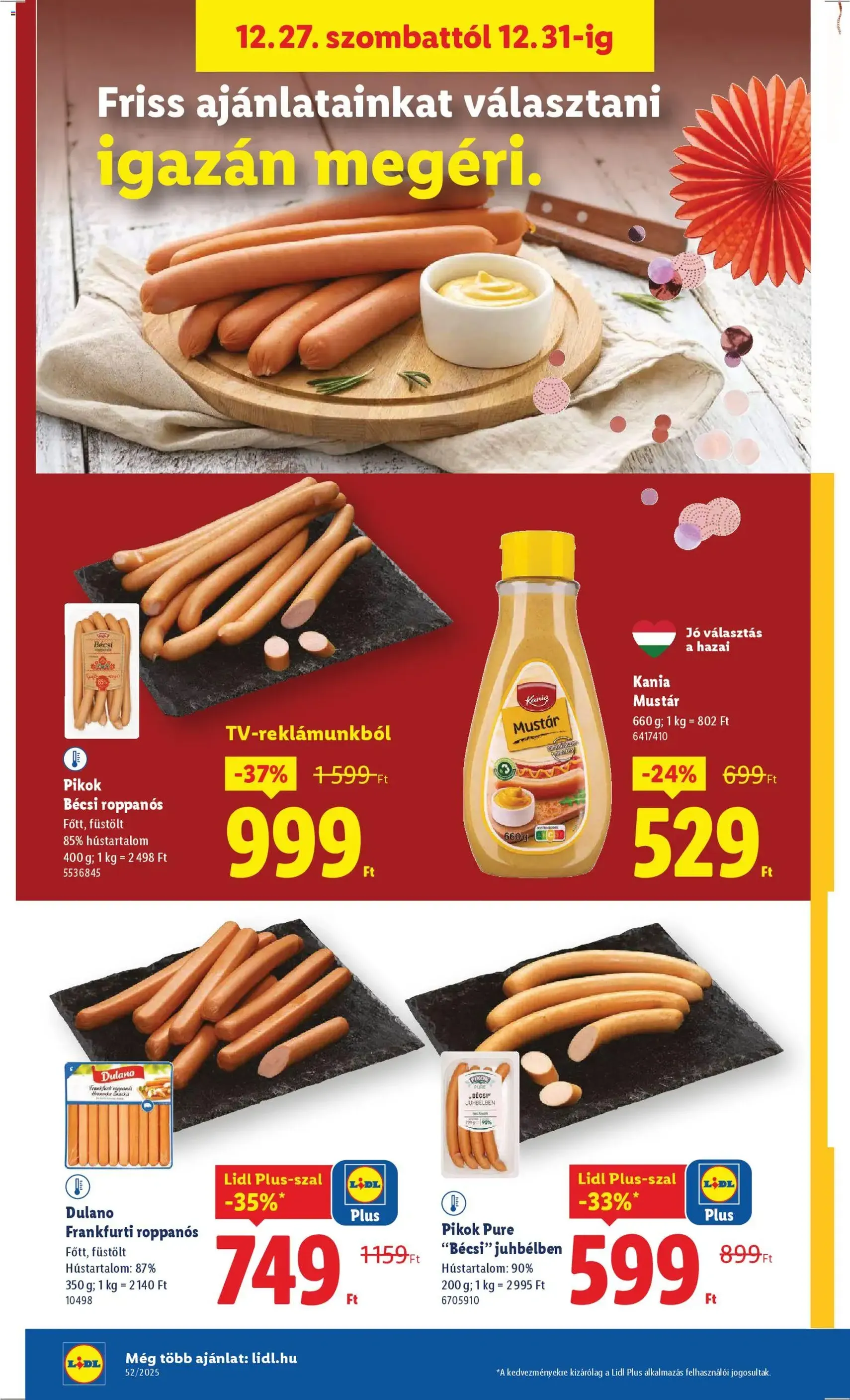 Lidl Akciós újság - 2025.12.27. érvényes szórólap 4 oldal 48 oldalból