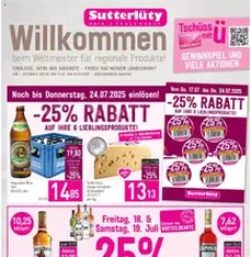 Sutterlüty Flugblatt - Prospekt Vorschau gültig ab 17.07.2025
