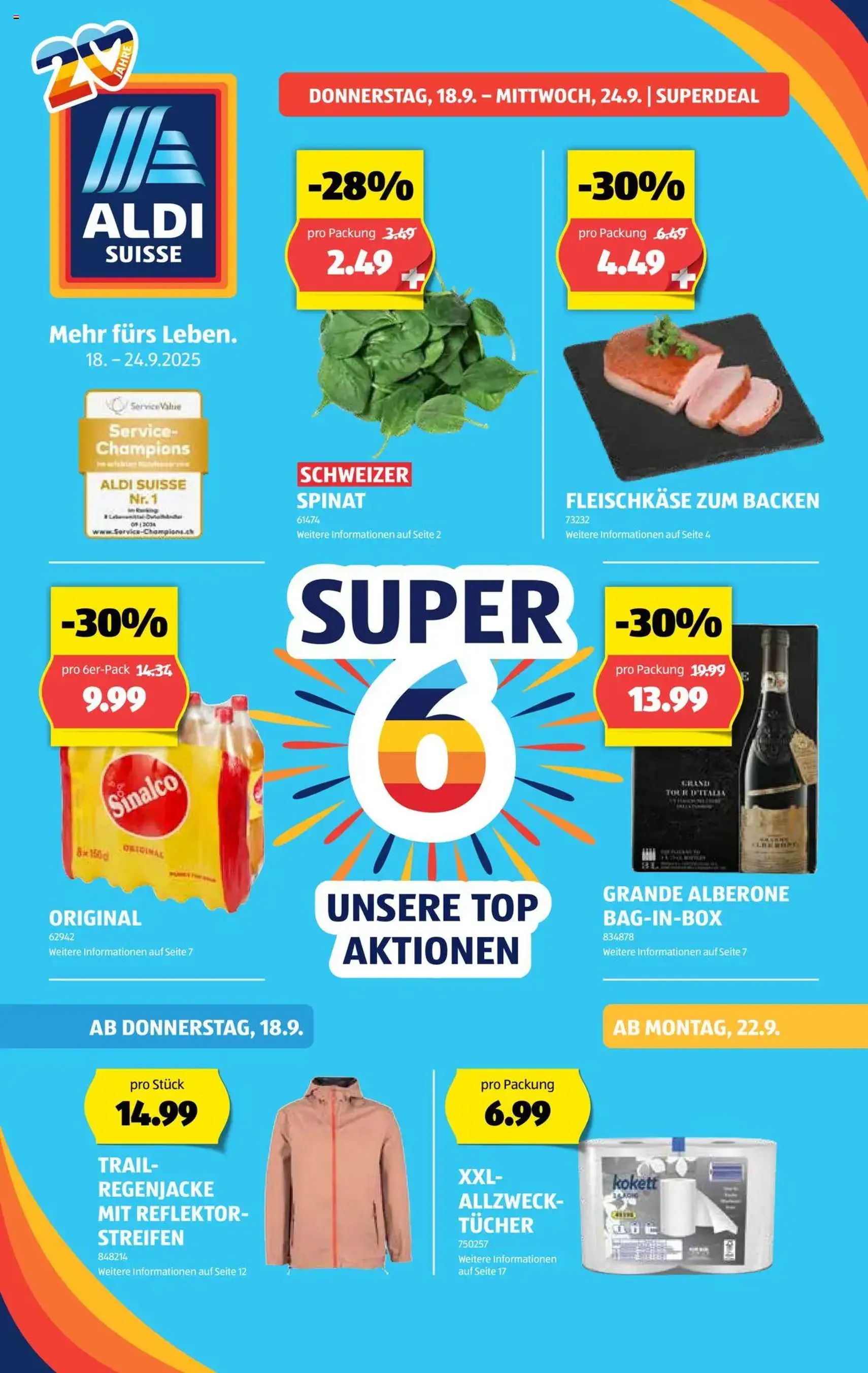 Aldi Aktionen - Gültiger Prospekt ab 18.09.2025, Seite 1 von insgesamt 32