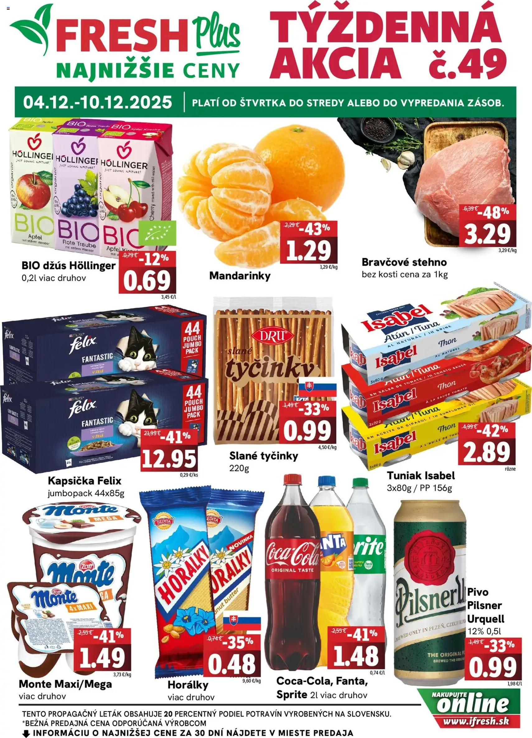 FRESH Plus leták - platný leták od 04.12.2025 strana 1 z 4