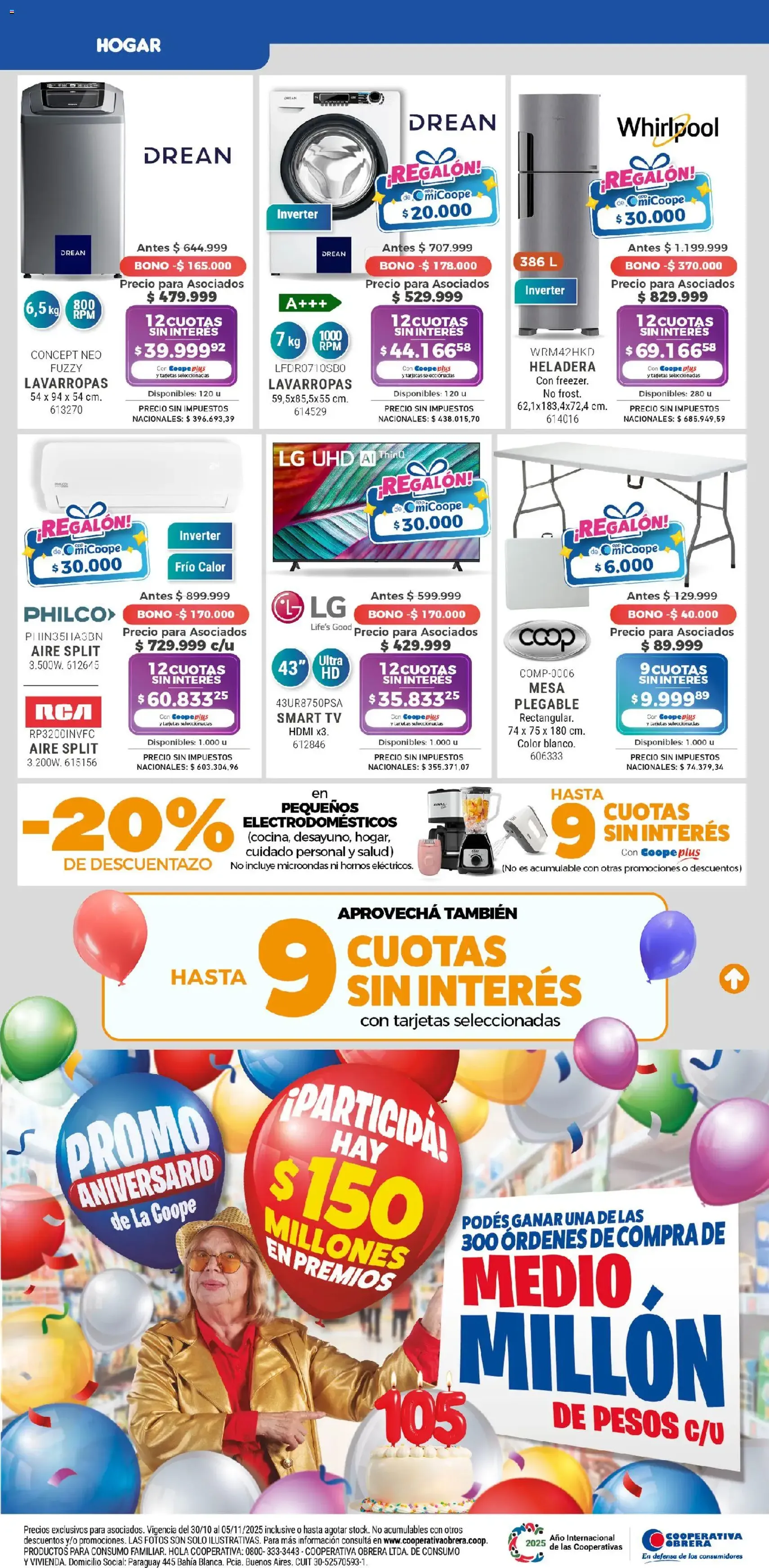 Cooperativa Obrera catálogo - folleto válido desde 30/10/2025 página 7 de 7 Cooperativa Obrera catálogo - folleto válido desde 30/10/2025 página 7 de 7