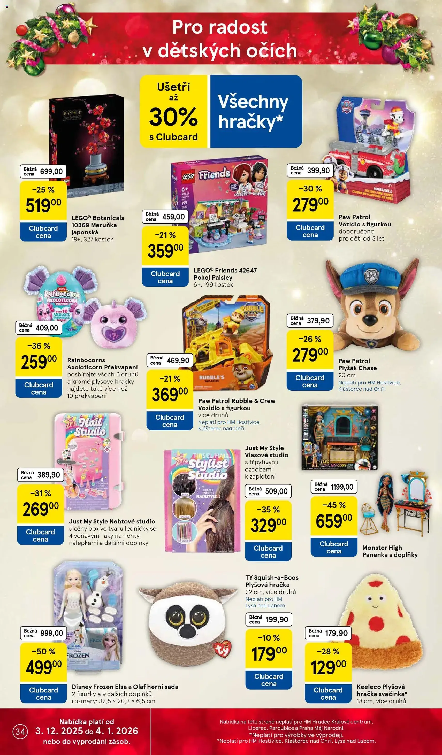 Tesco leták - Hypermarket - platný leták od 03.12.2025 strana 34 z 44