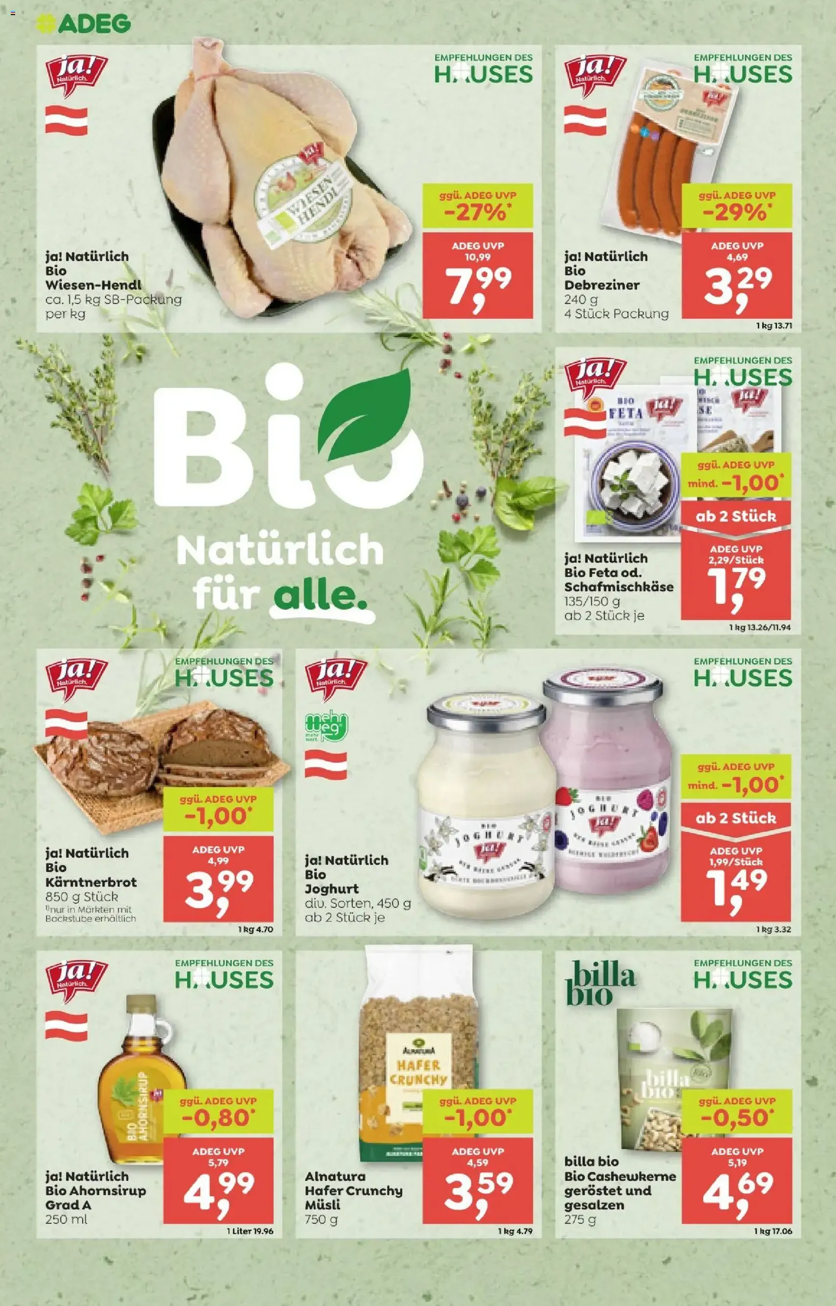 ADEG Flugblatt - Gültiger Prospekt ab 22.01.2026, Seite 10 von insgesamt 16