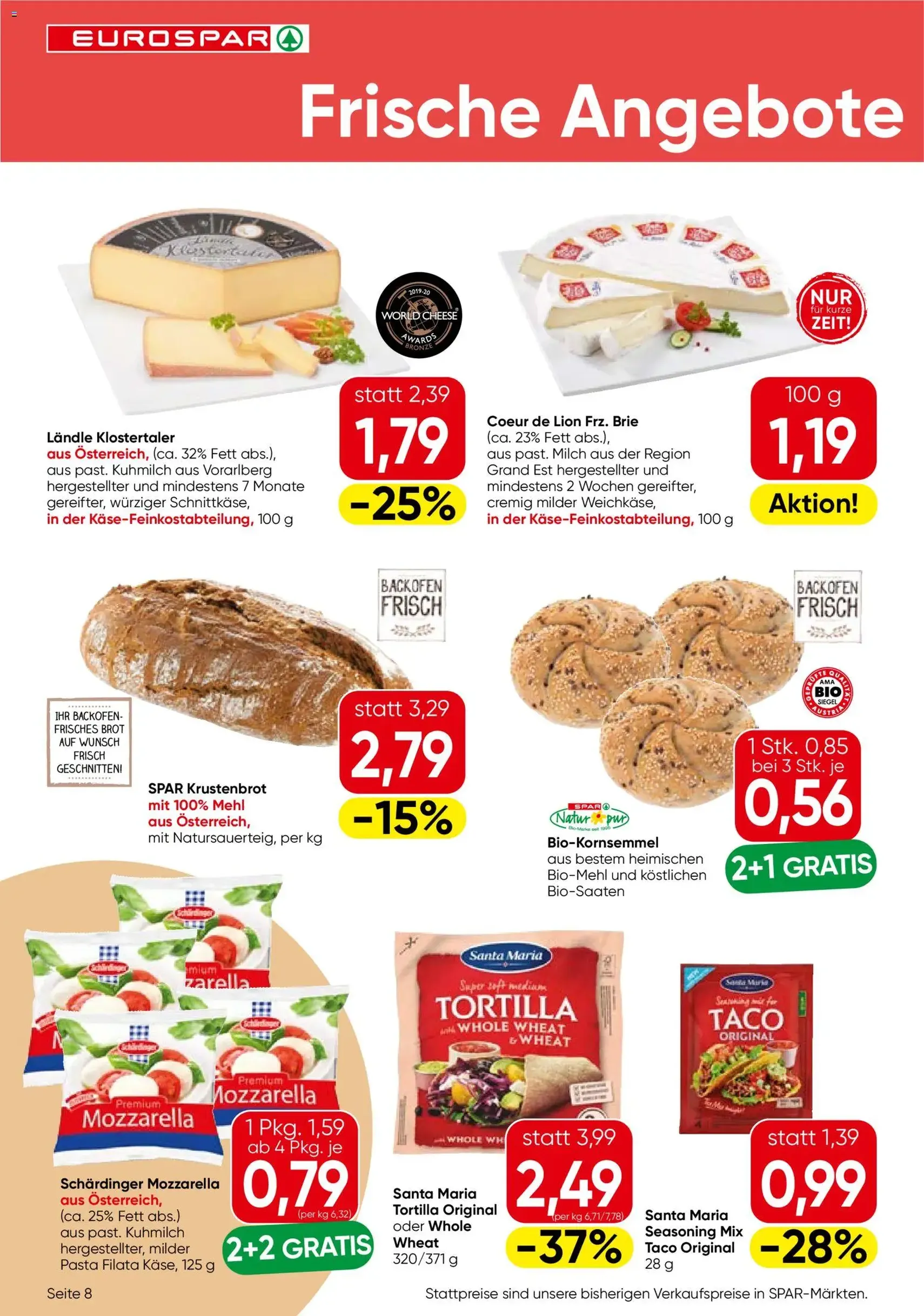 Eurospar Flugblatt - Gültiger Prospekt ab 03.06.2026, Seite 8 von insgesamt 16