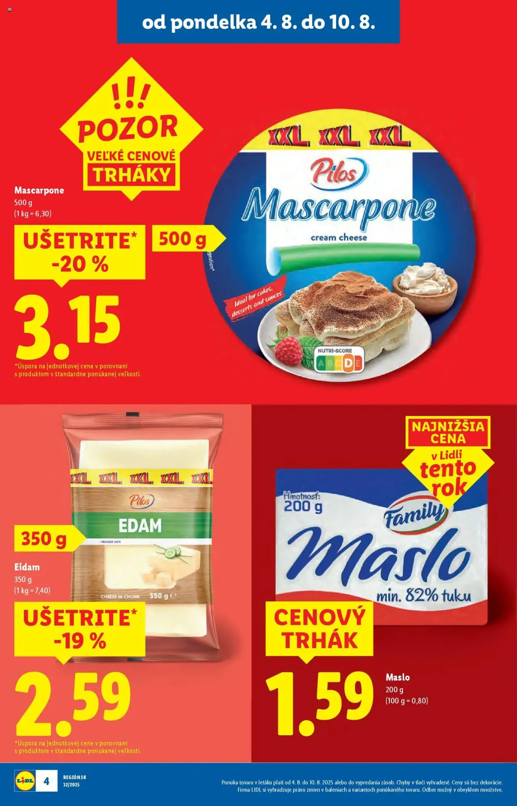 Lidl leták - platný leták od 04.08.2025 strana 4 z 98