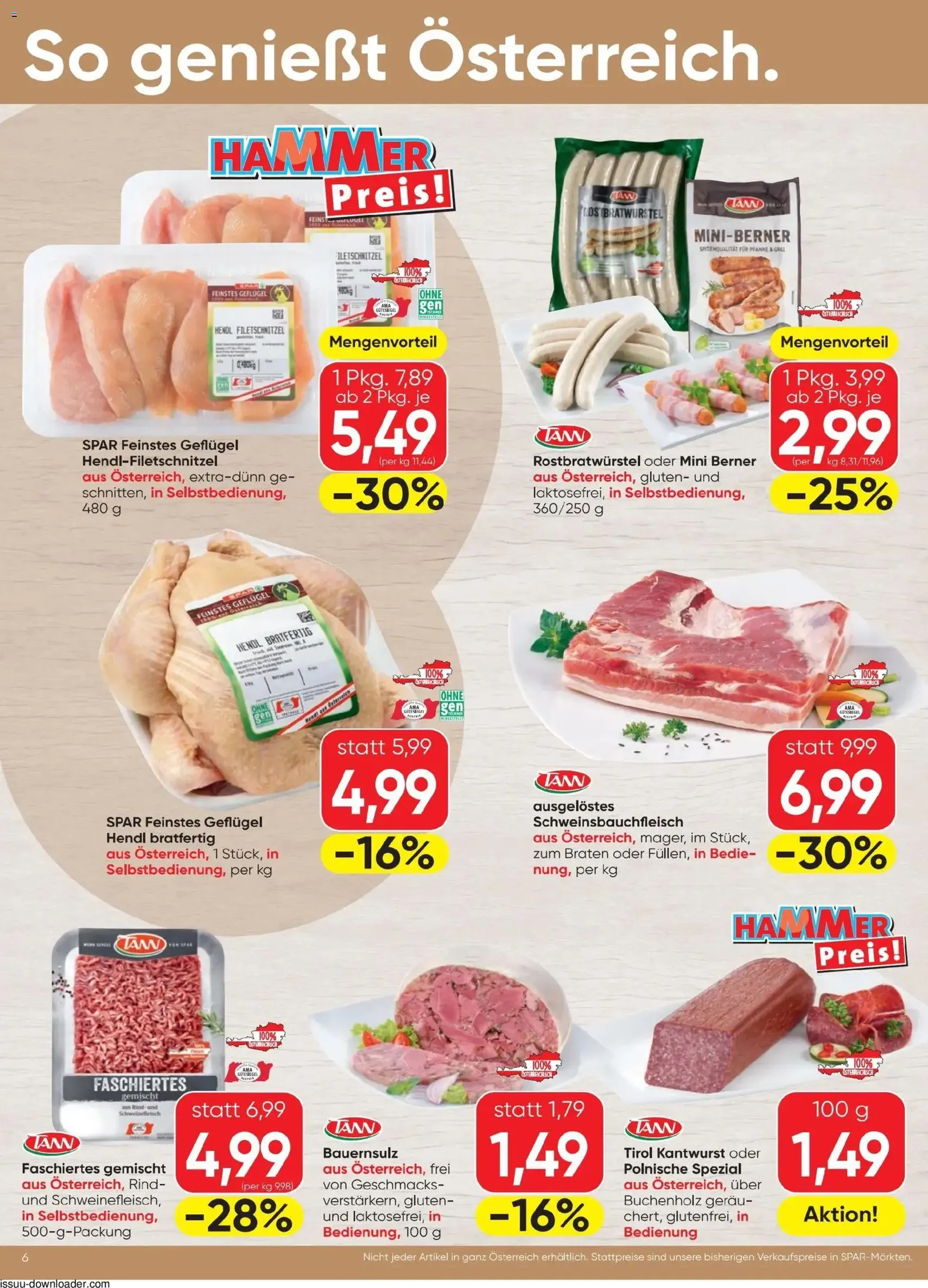 Spar - Flugblatt - Gültiger Prospekt ab 28.05.2026, Seite 6 von insgesamt 12